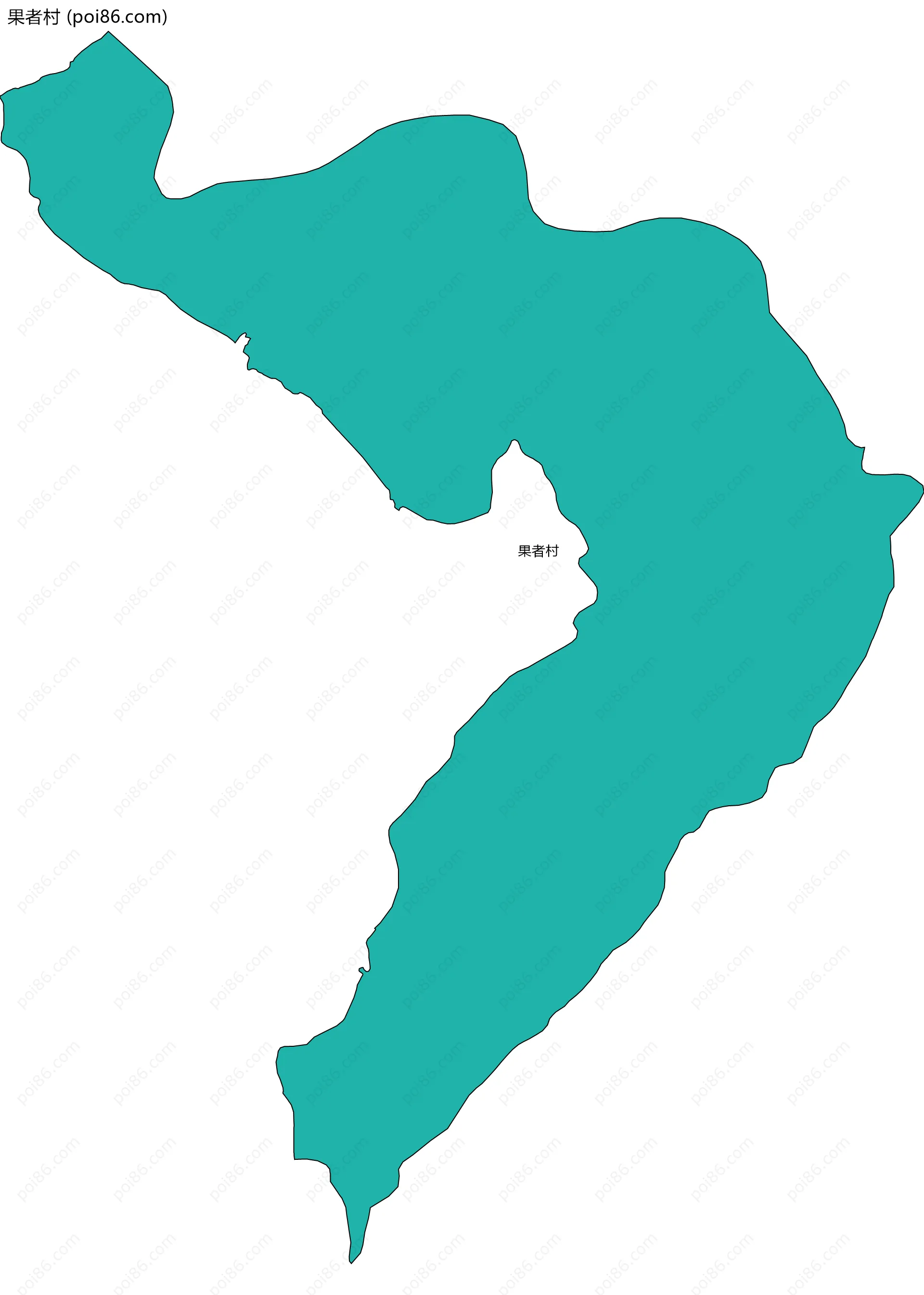 果者村边界地图