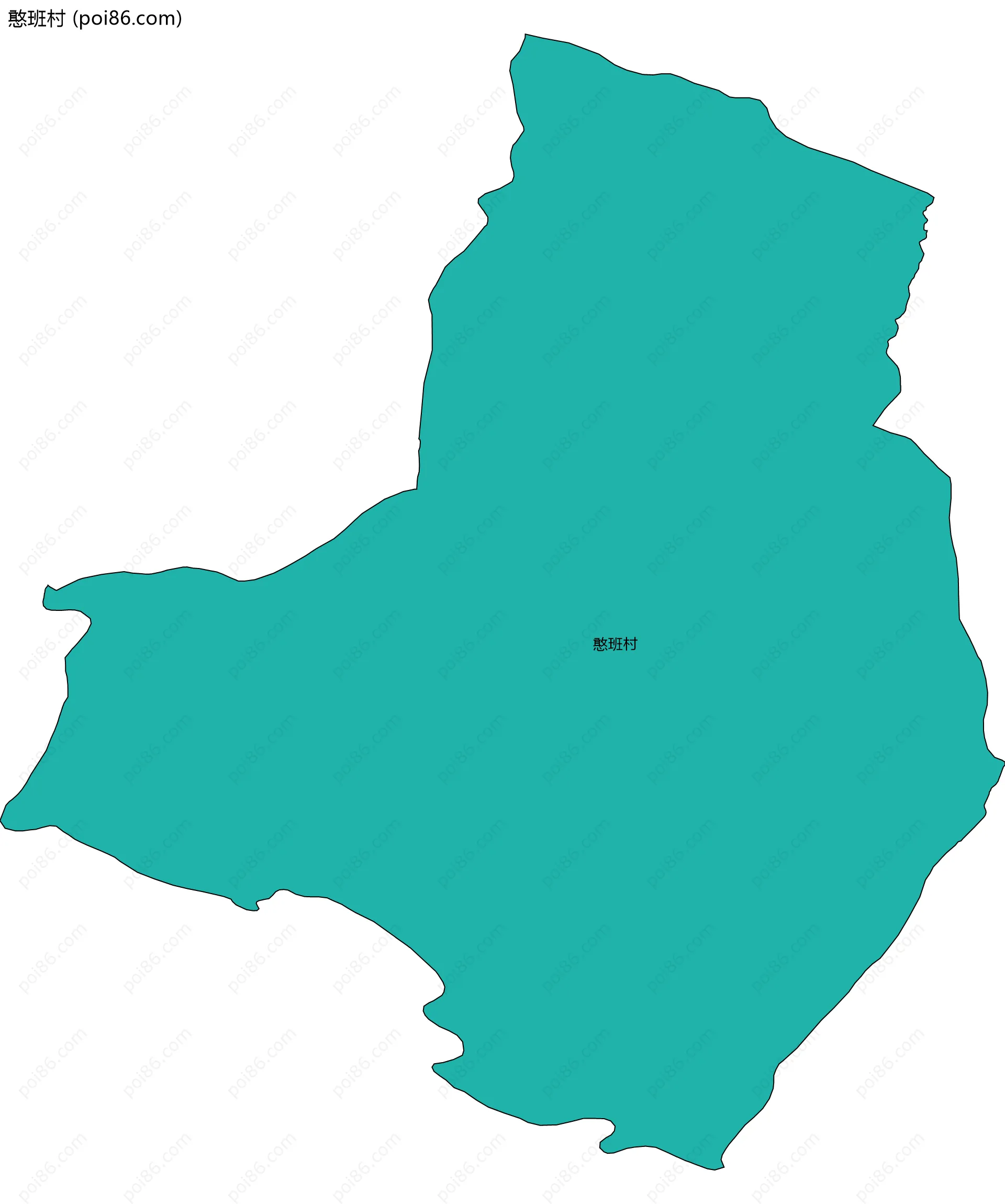 憨班村边界地图