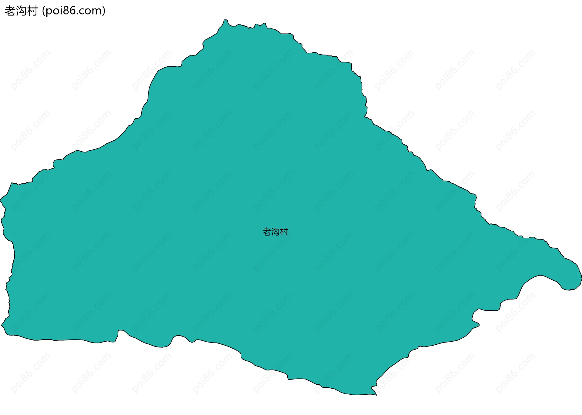 老沟村边界地图