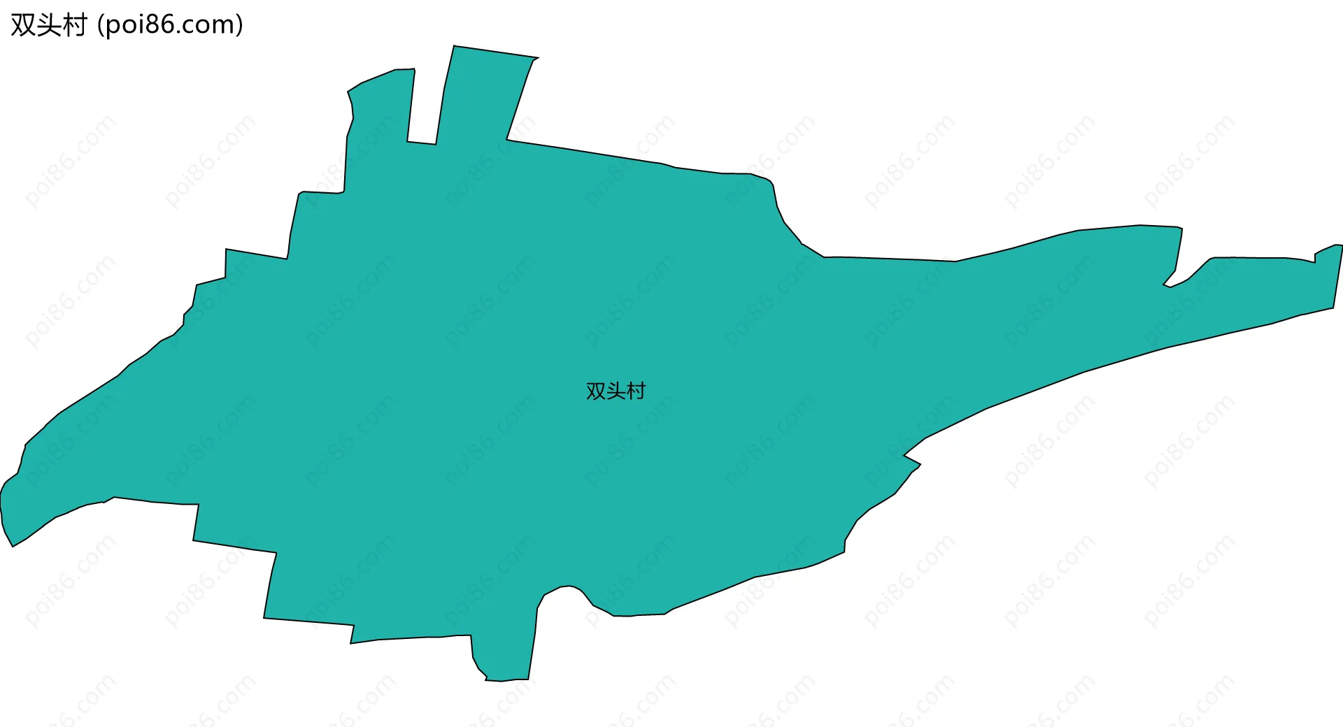 双头村边界地图