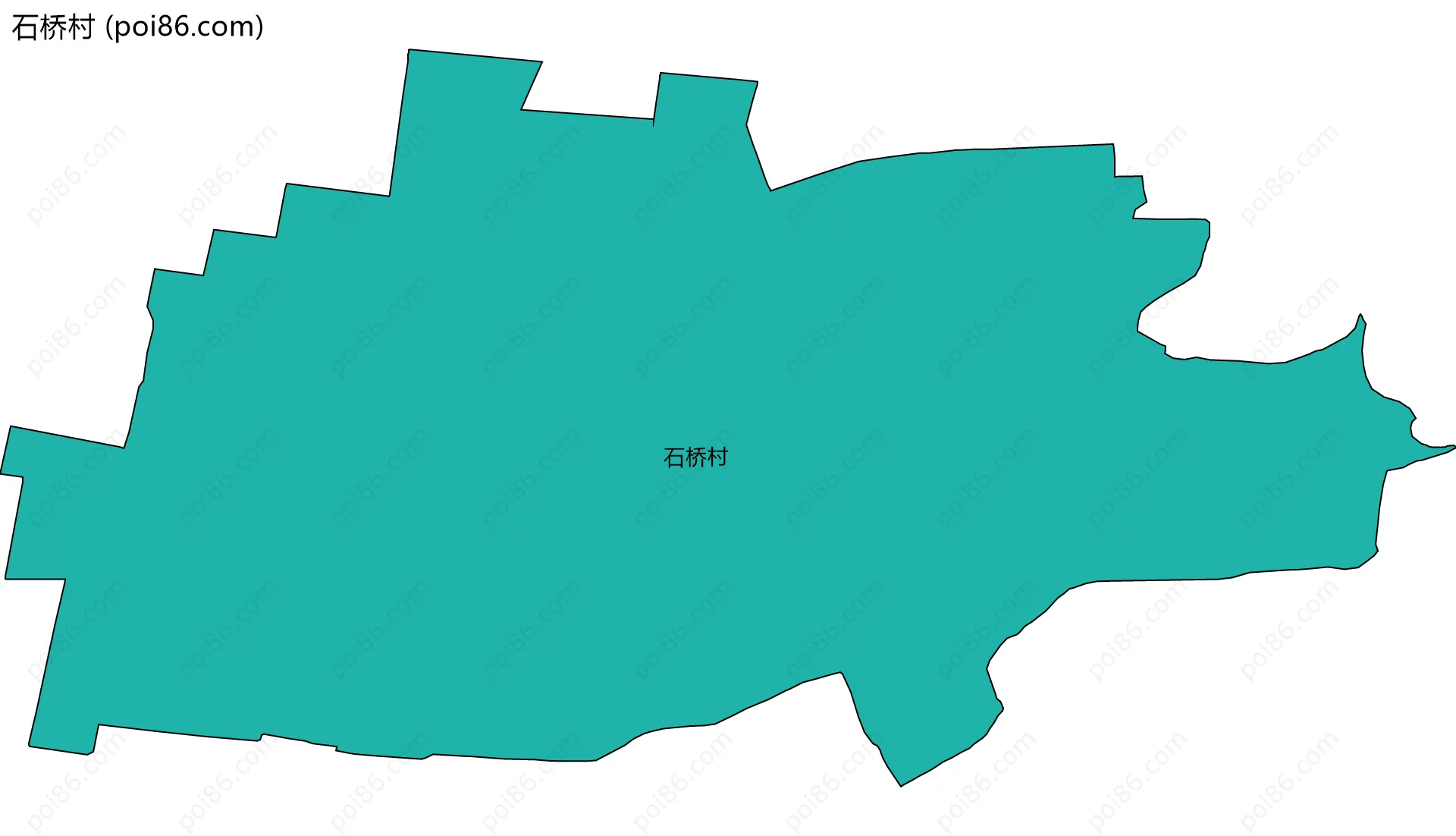 石桥村边界地图