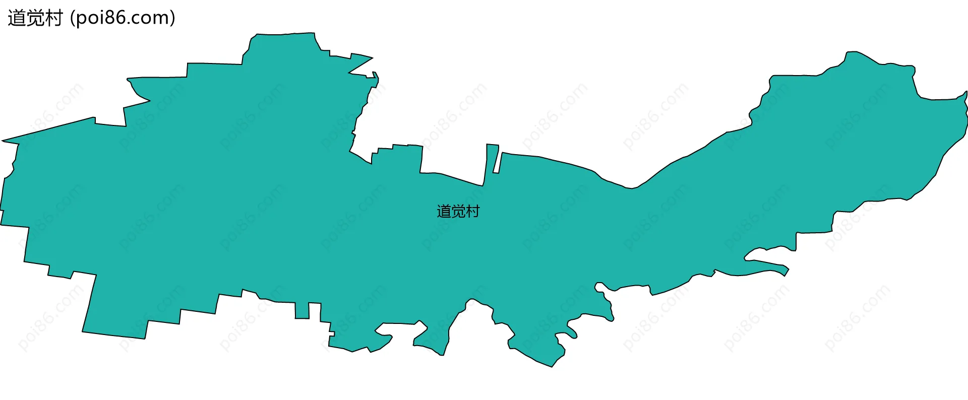 道觉村边界地图