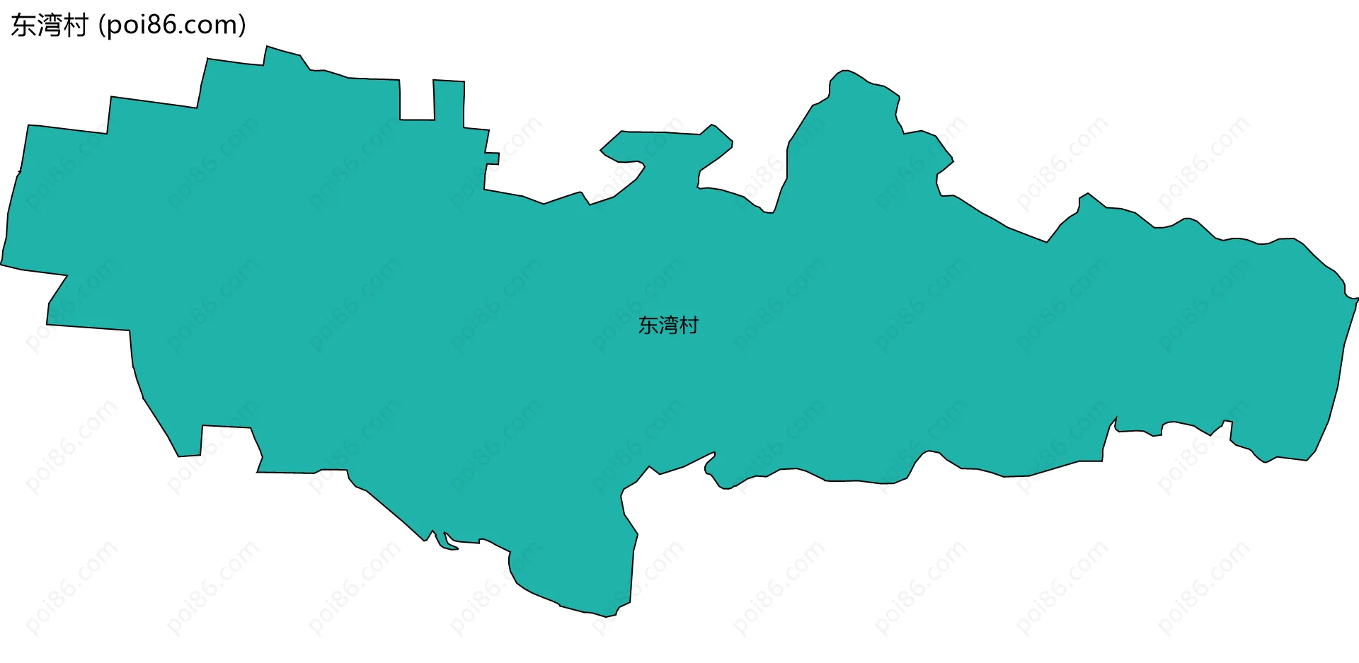 东湾村边界地图