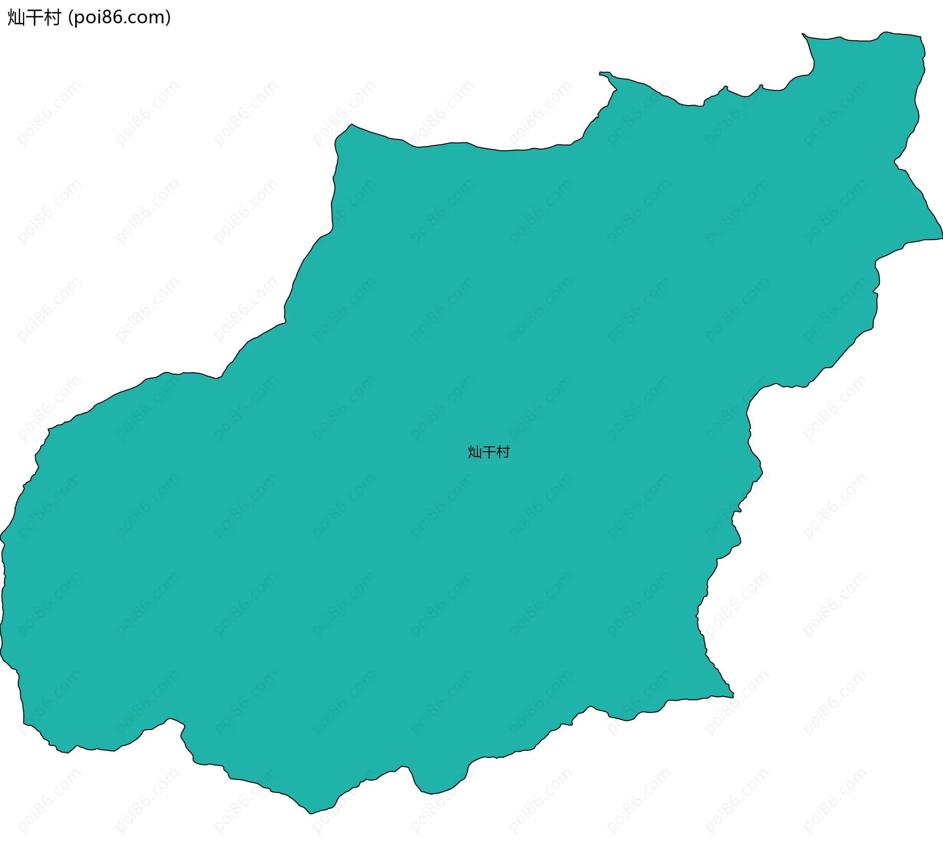 灿干村边界地图