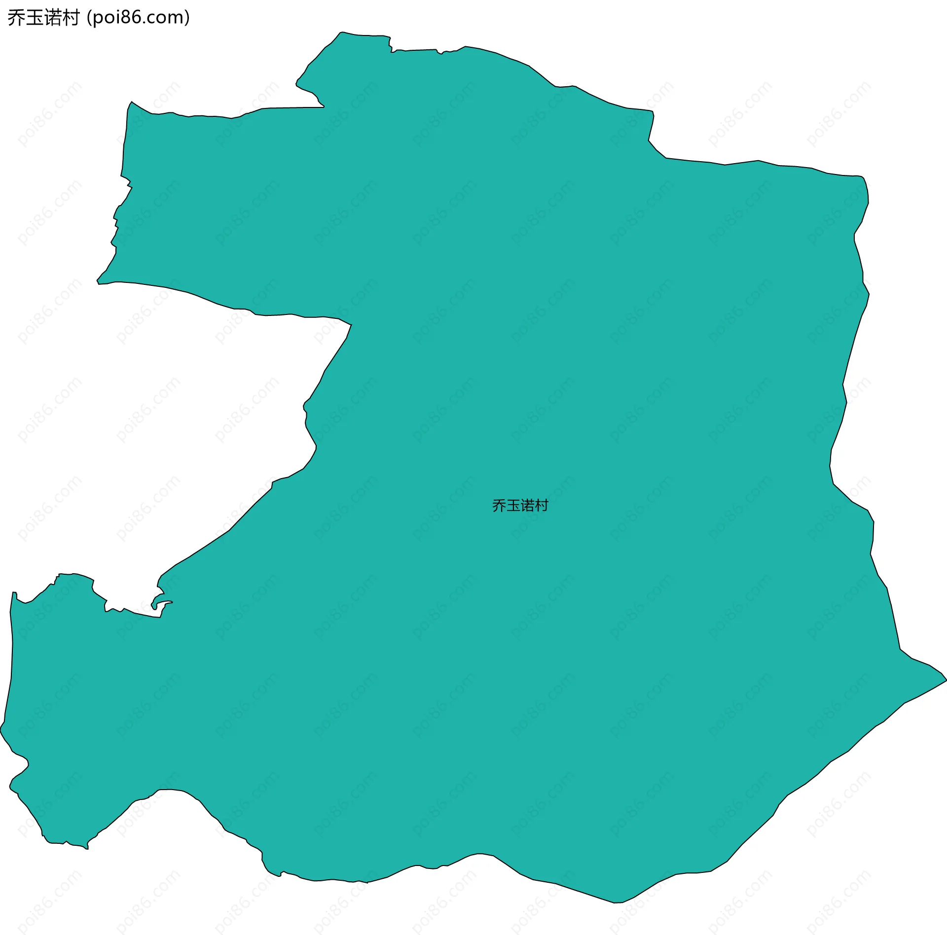 乔玉诺村边界地图