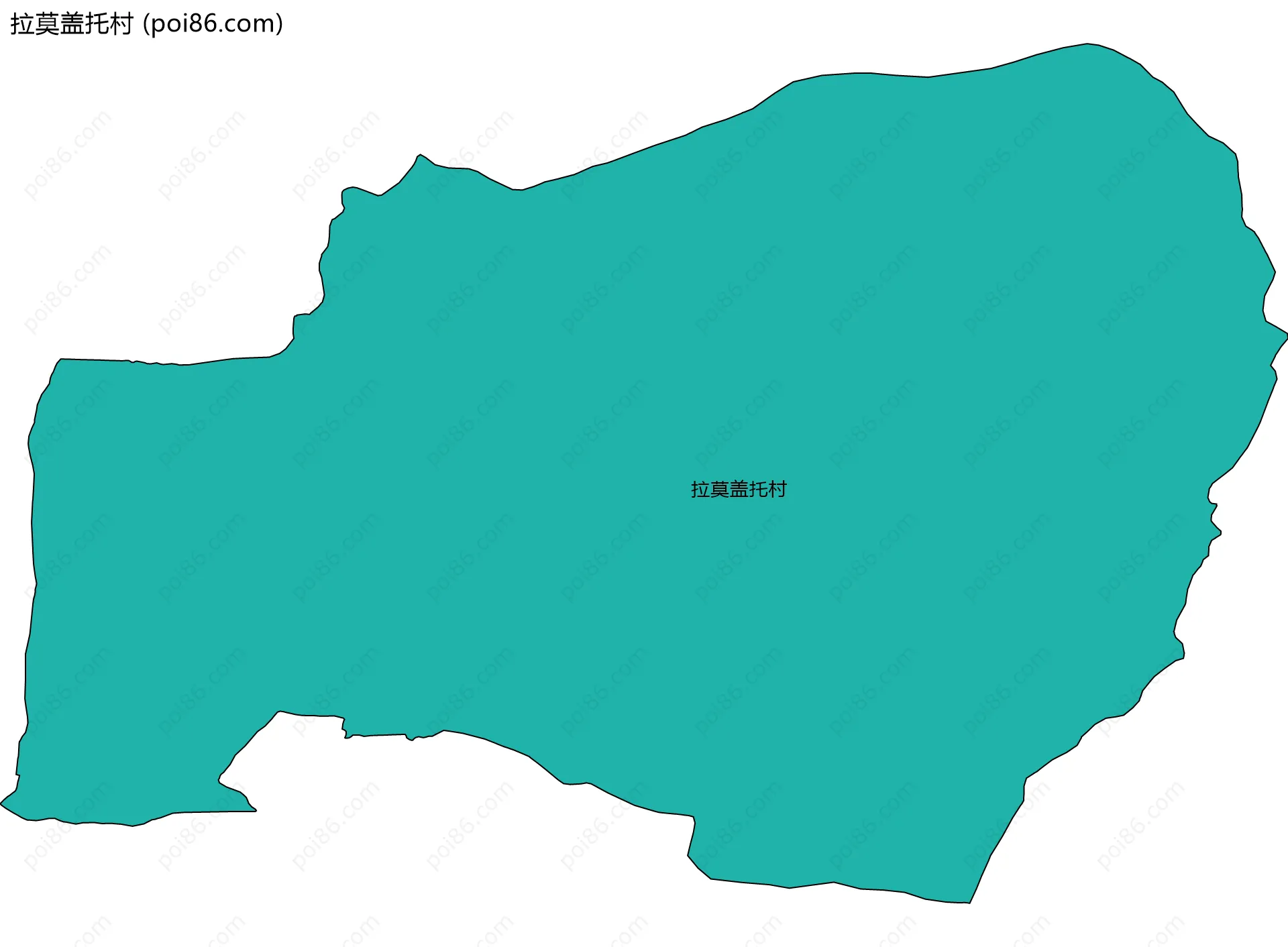 拉莫盖托村边界地图