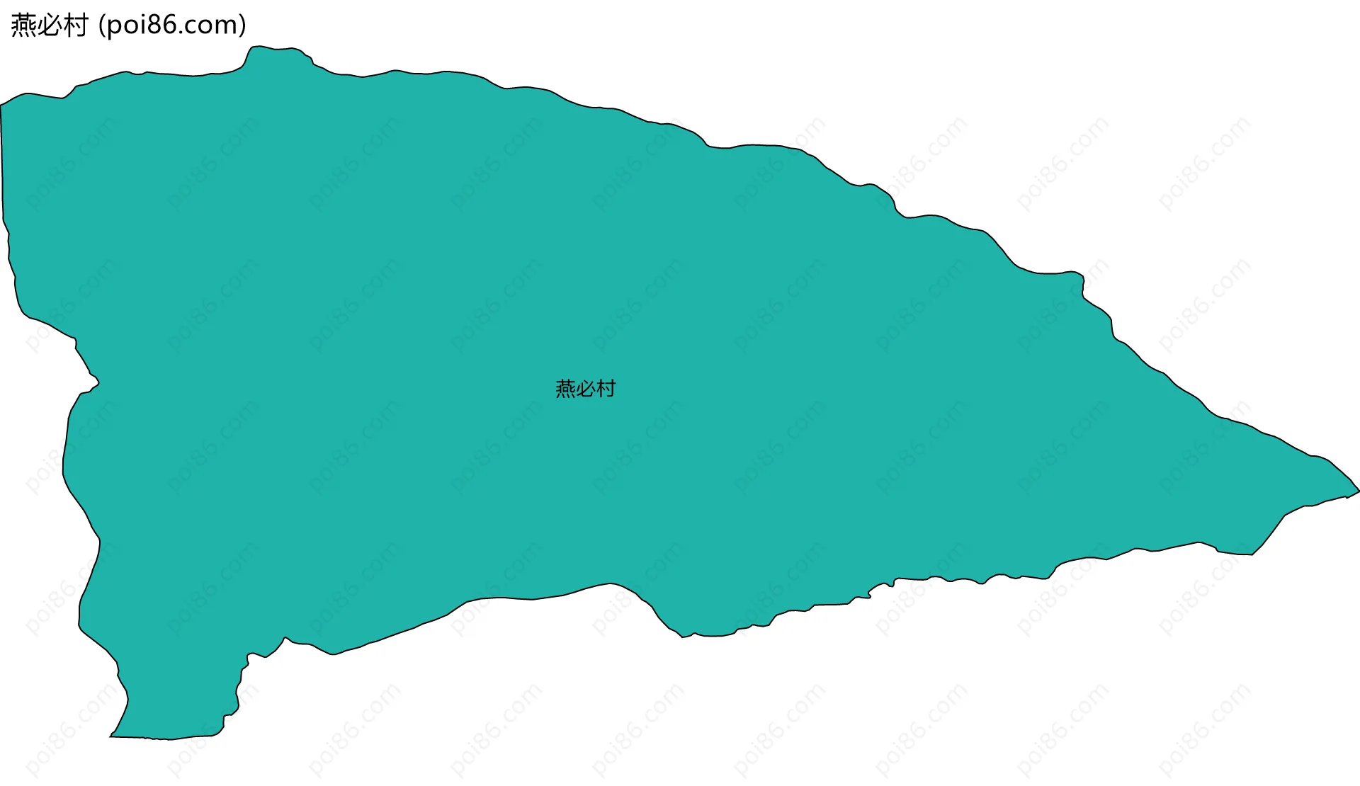 燕必村边界地图