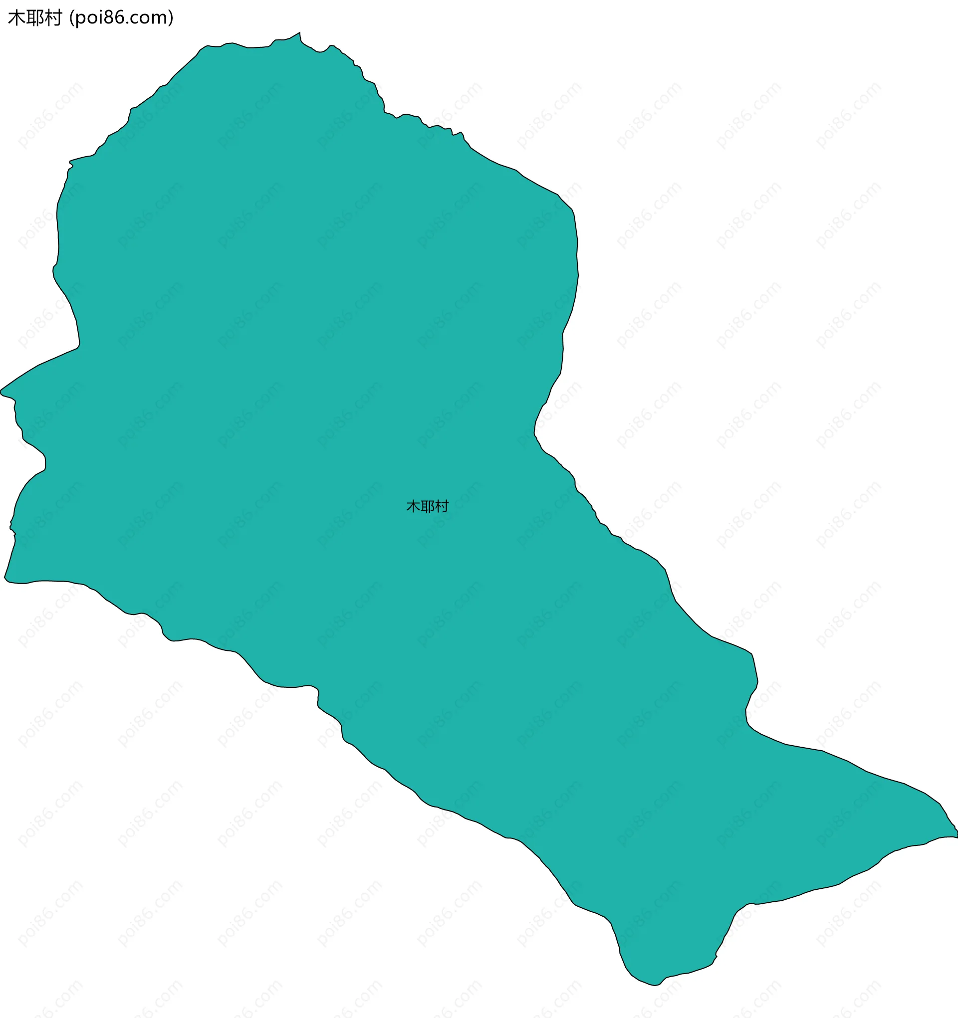 木耶村边界地图