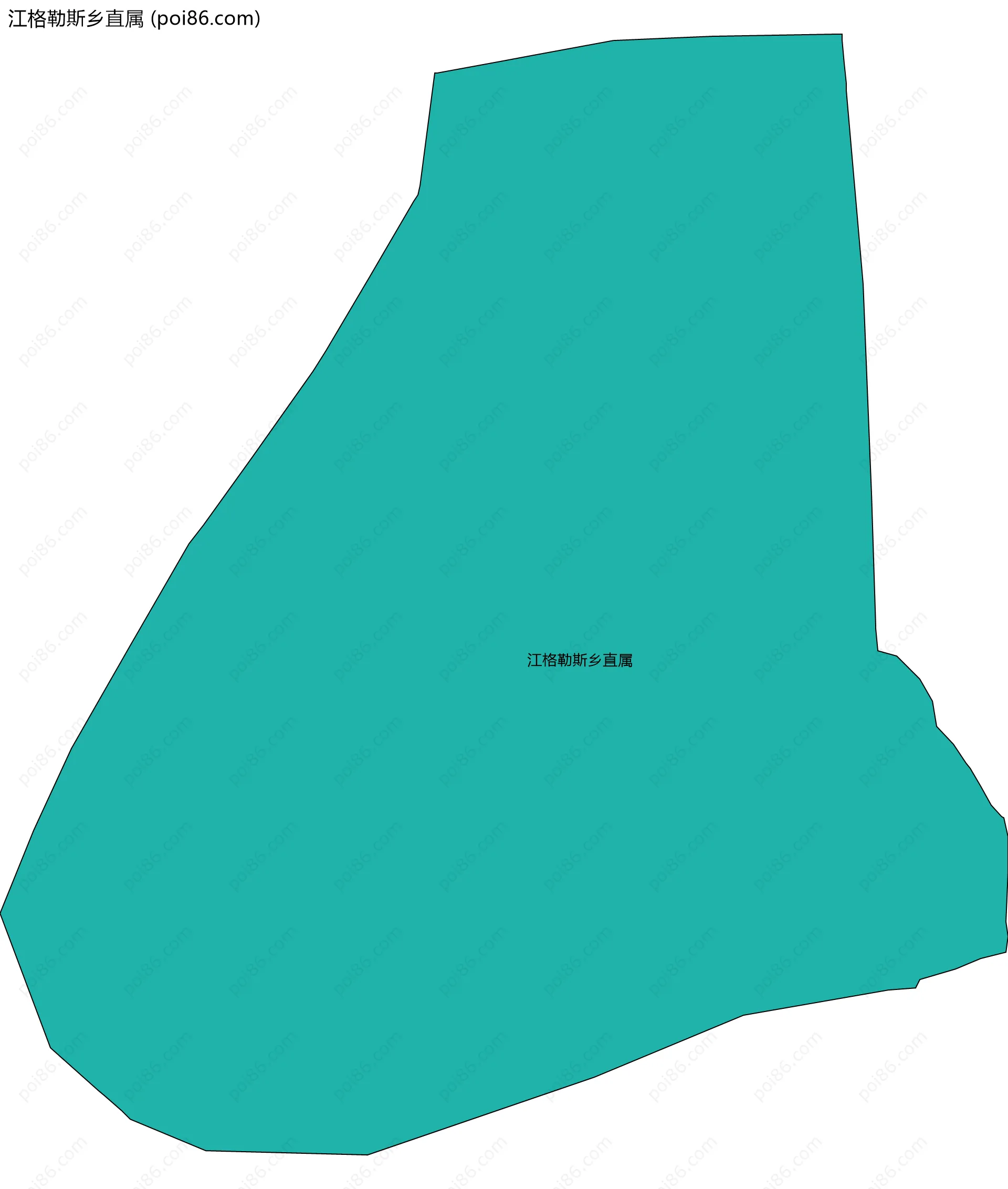 江格勒斯乡直属边界地图