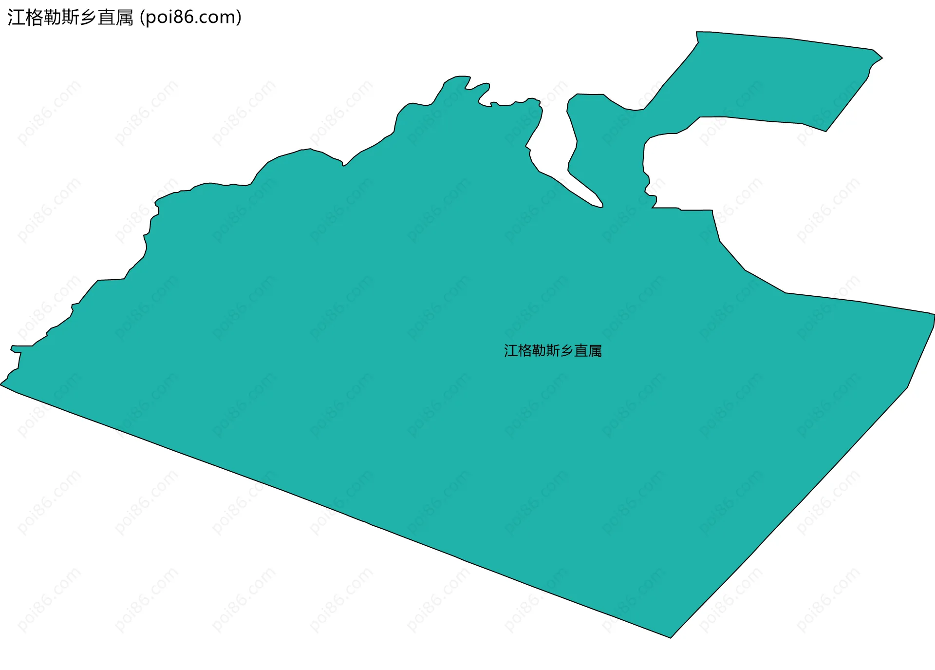 江格勒斯乡直属边界地图
