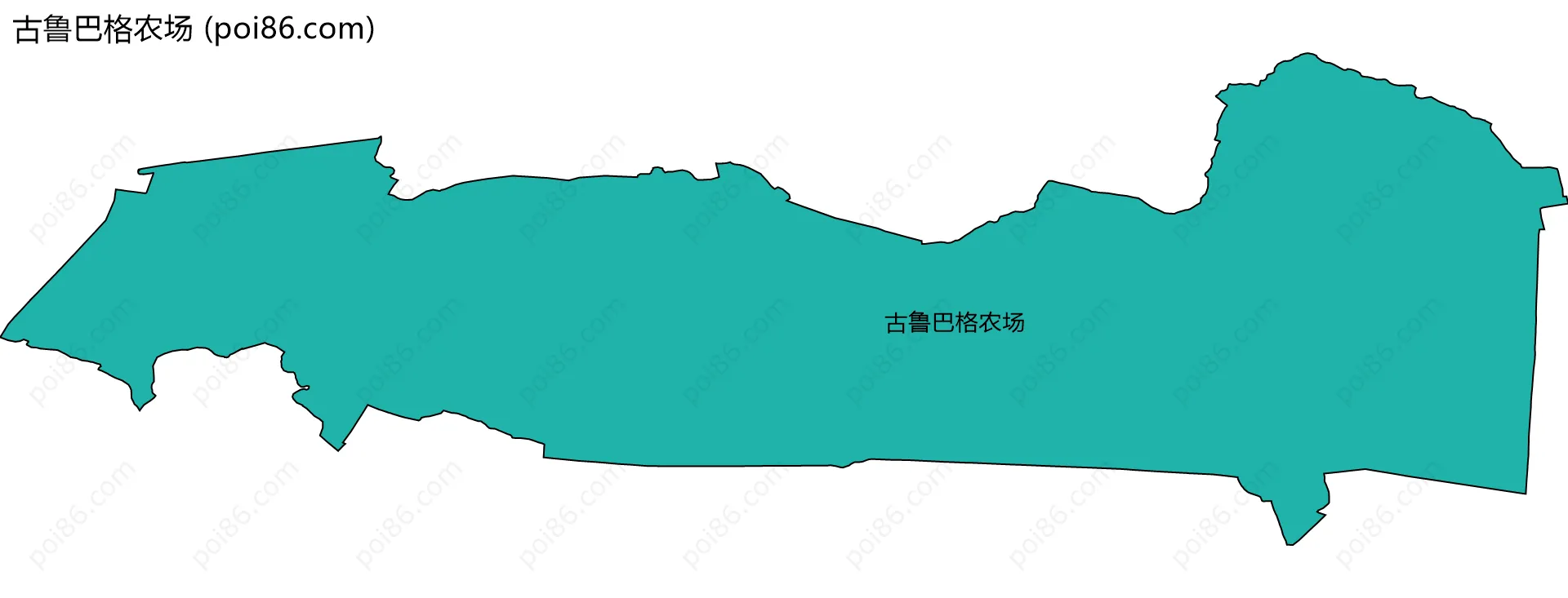 古鲁巴格农场边界地图