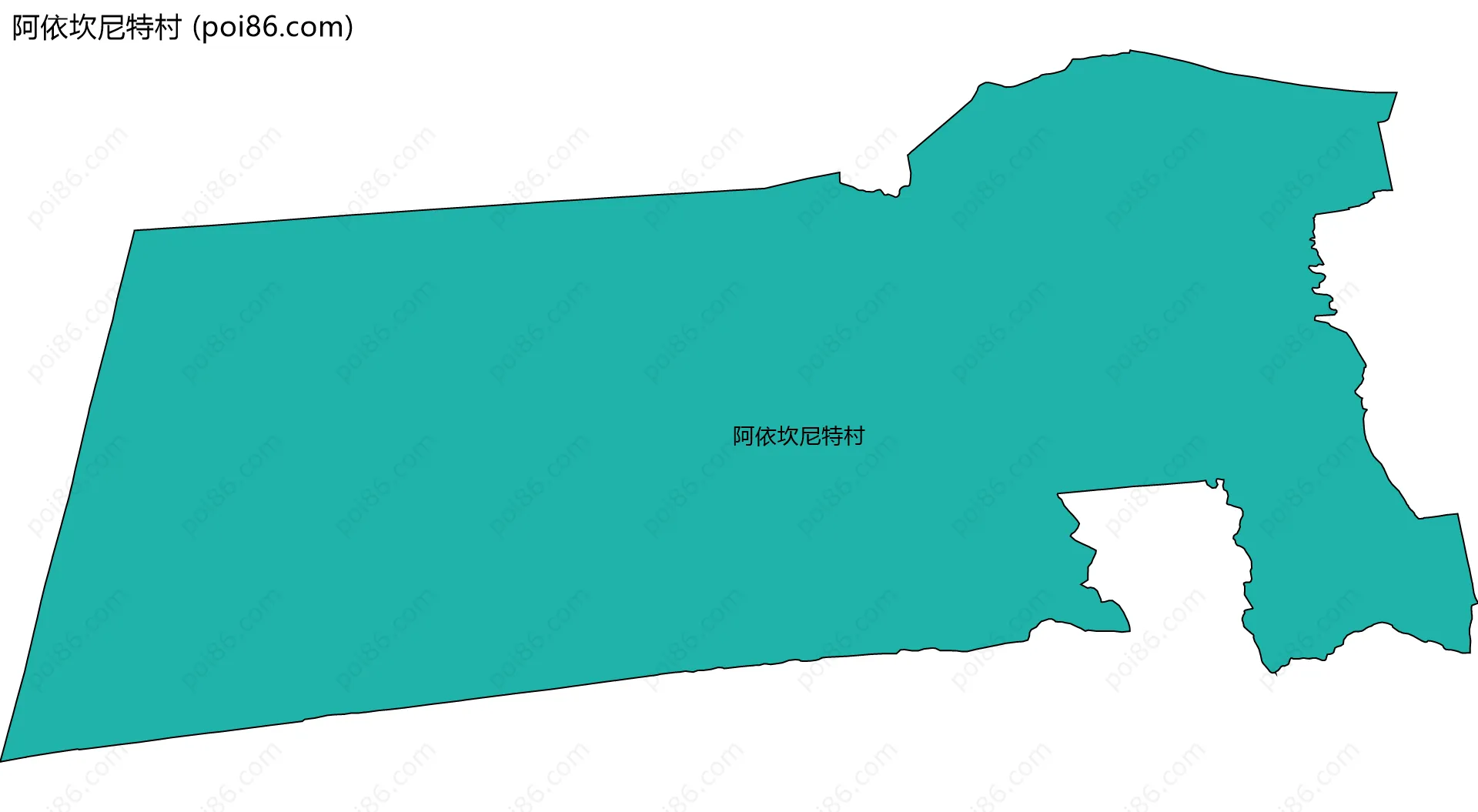 阿依坎尼特村边界地图