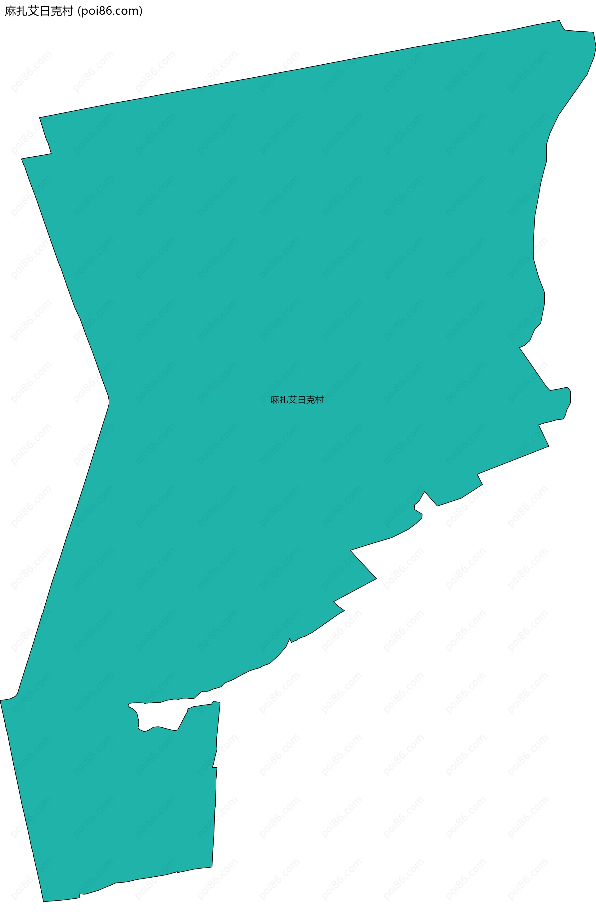 麻扎艾日克村边界地图