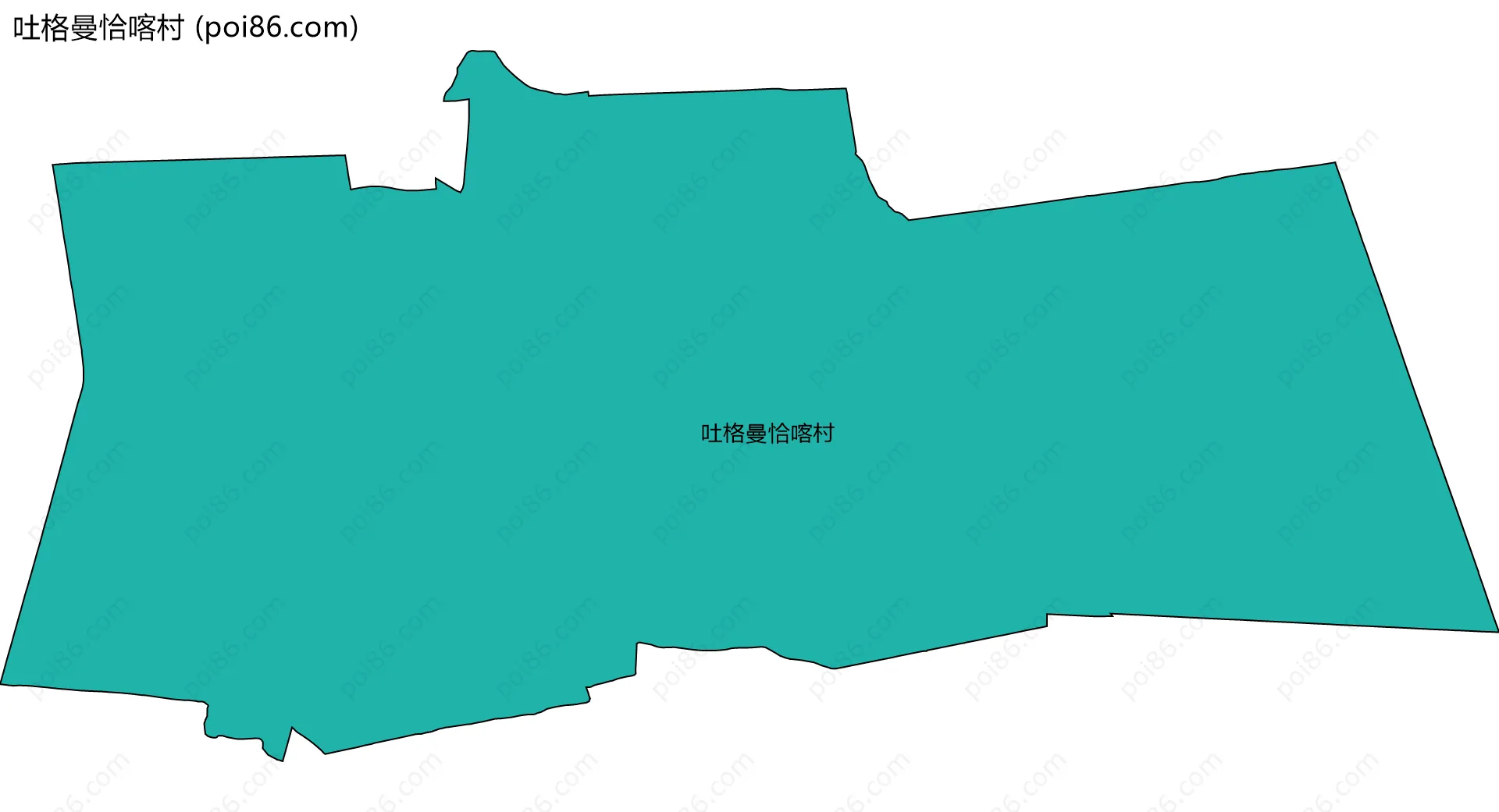 吐格曼恰喀村边界地图