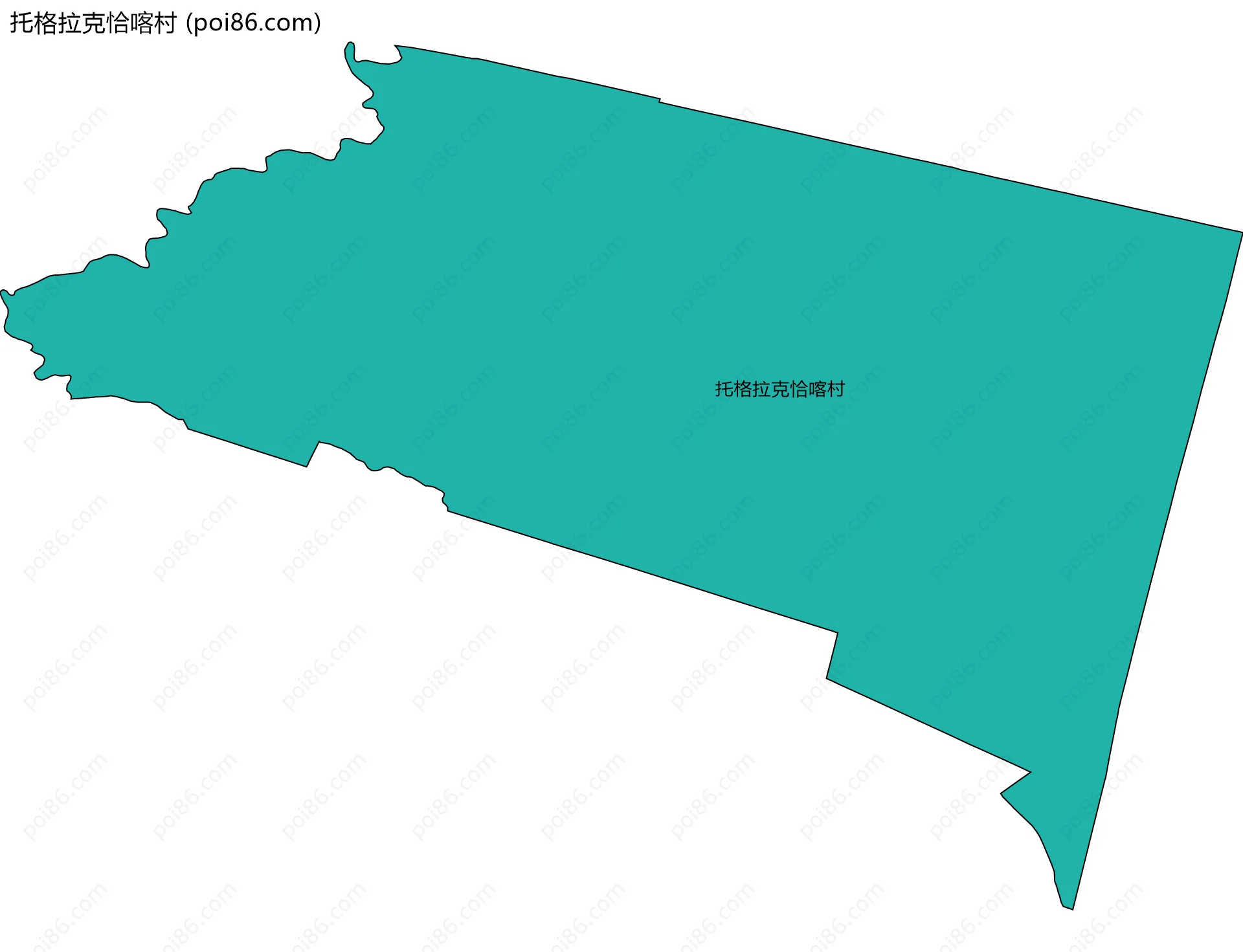 托格拉克恰喀村边界地图