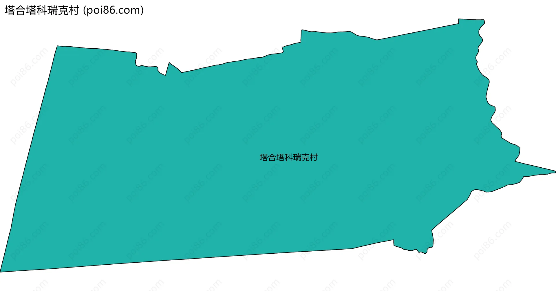 塔合塔科瑞克村边界地图