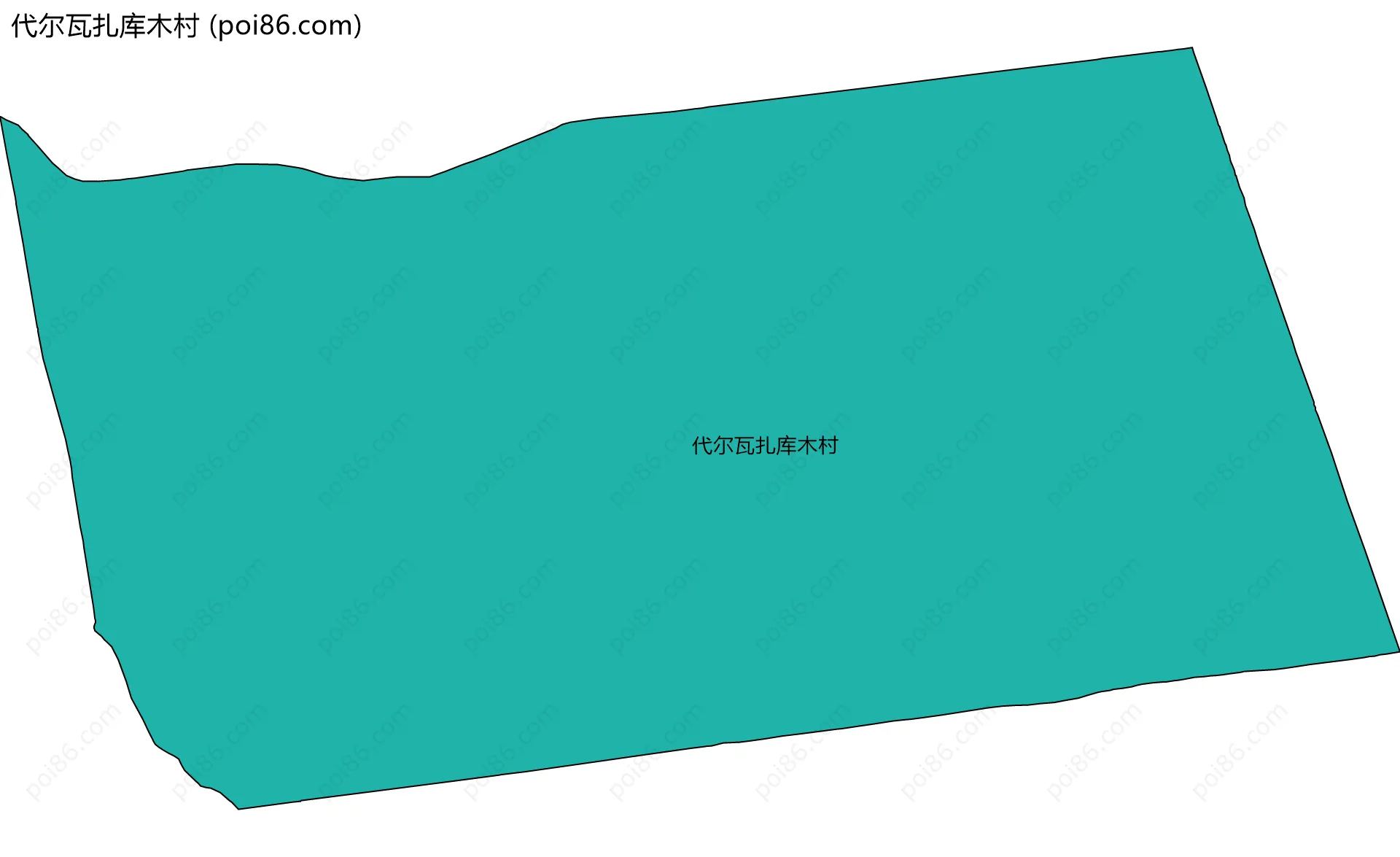 代尔瓦扎库木村边界地图