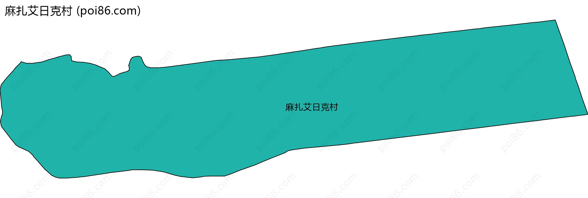 麻扎艾日克村边界地图