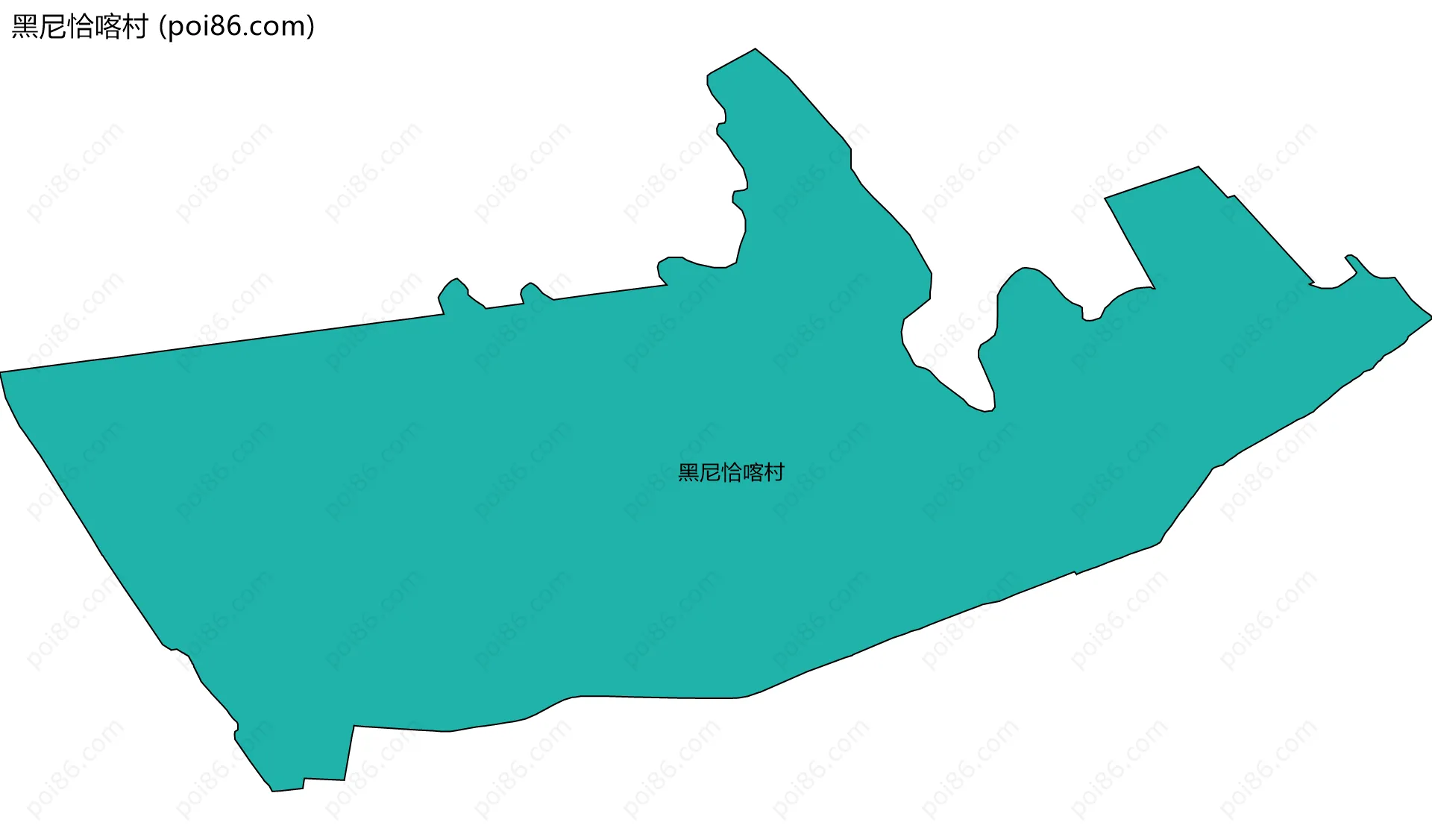 黑尼恰喀村边界地图