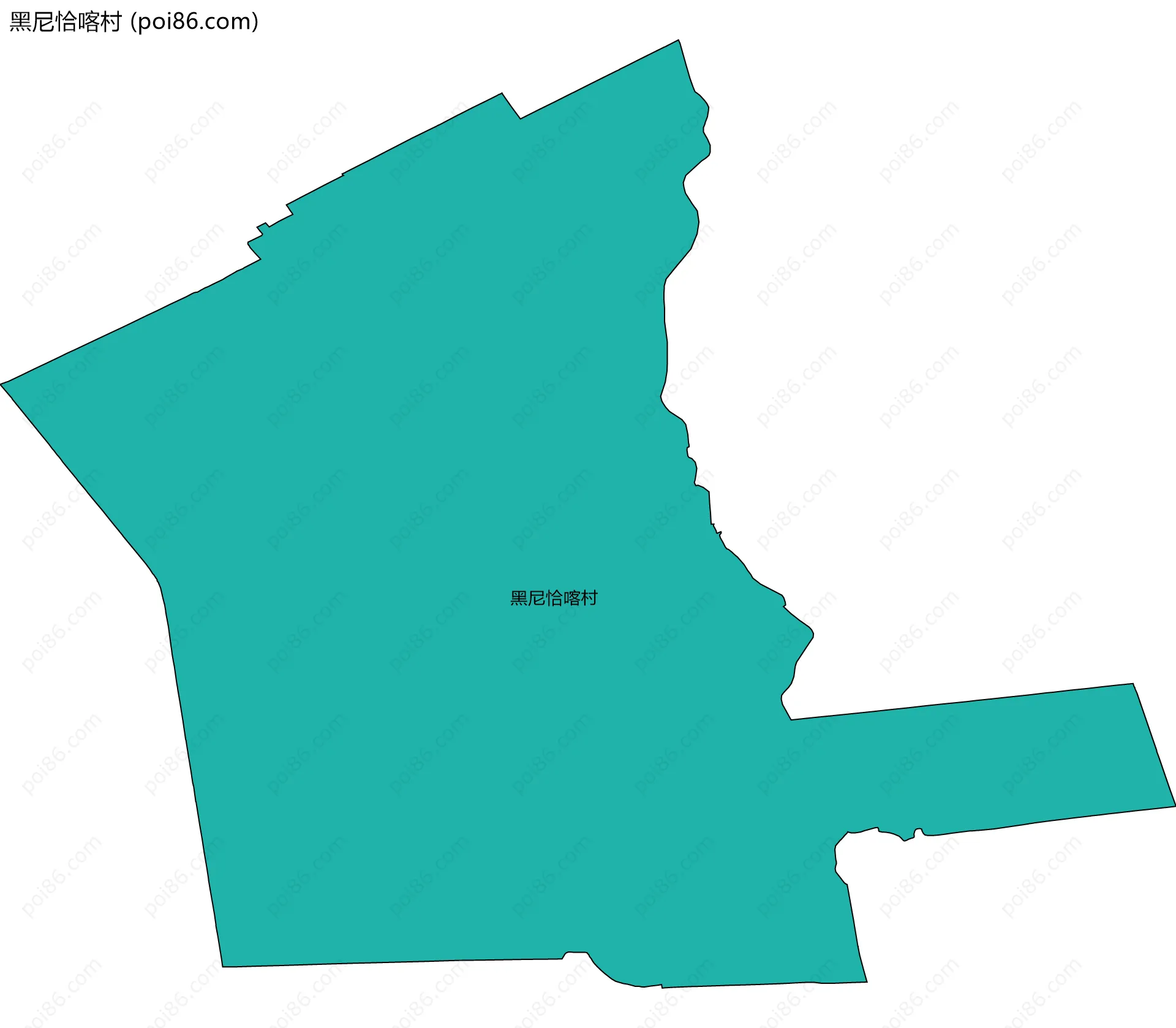 黑尼恰喀村边界地图