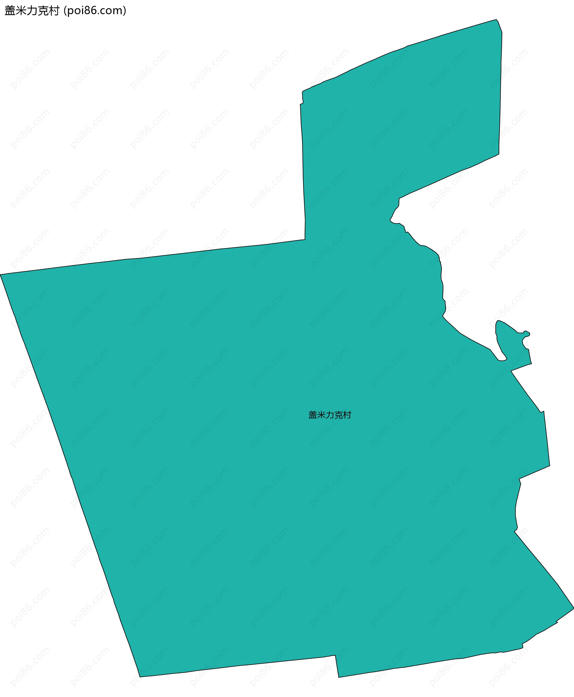 盖米力克村边界地图