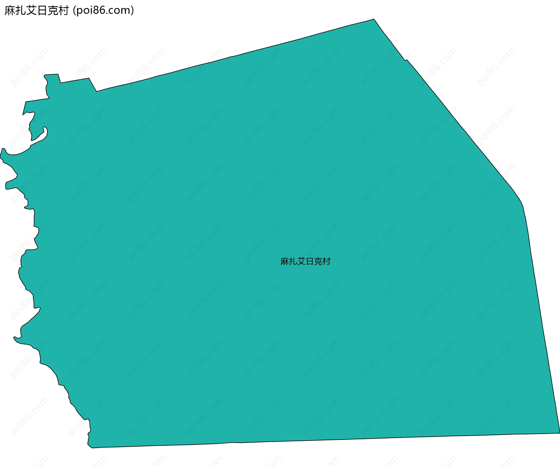 麻扎艾日克村边界地图