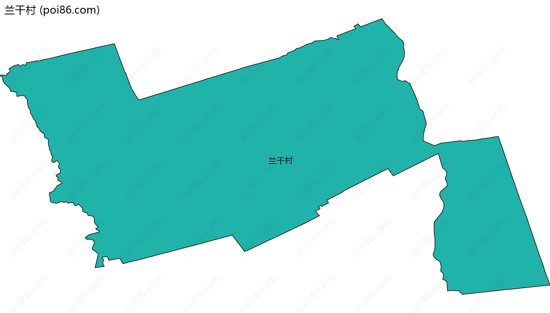 兰干村边界地图