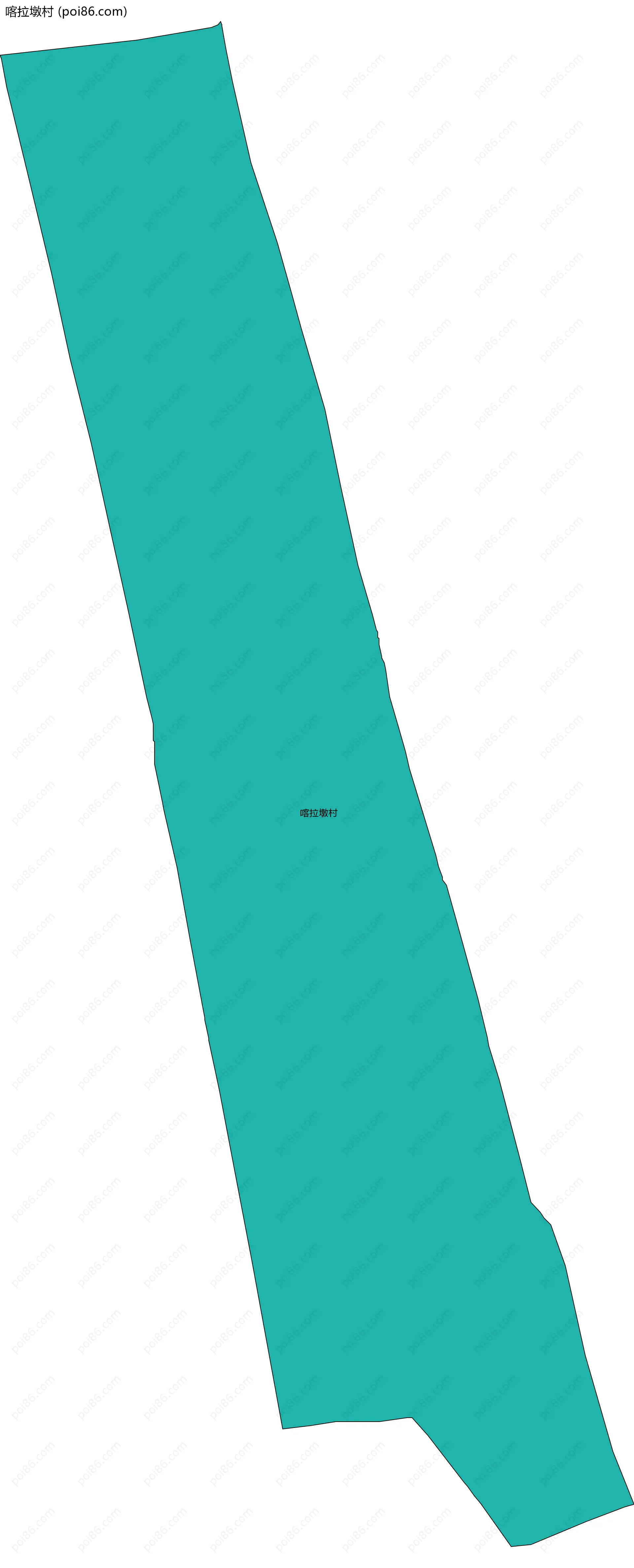 喀拉墩村边界地图