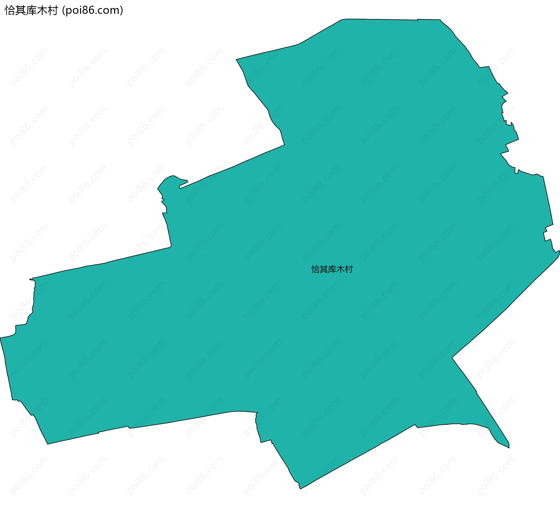 恰其库木村边界地图