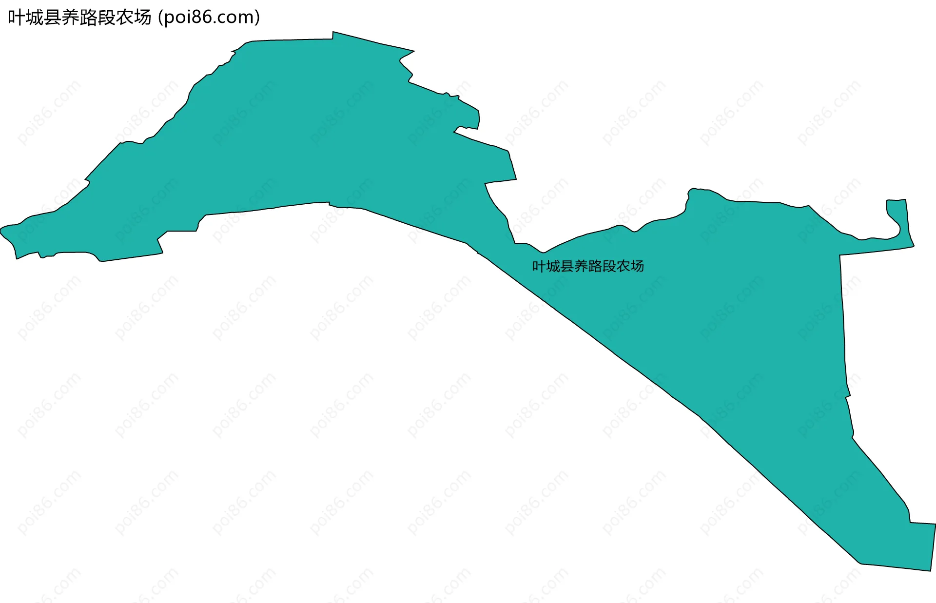 叶城县养路段农场边界地图
