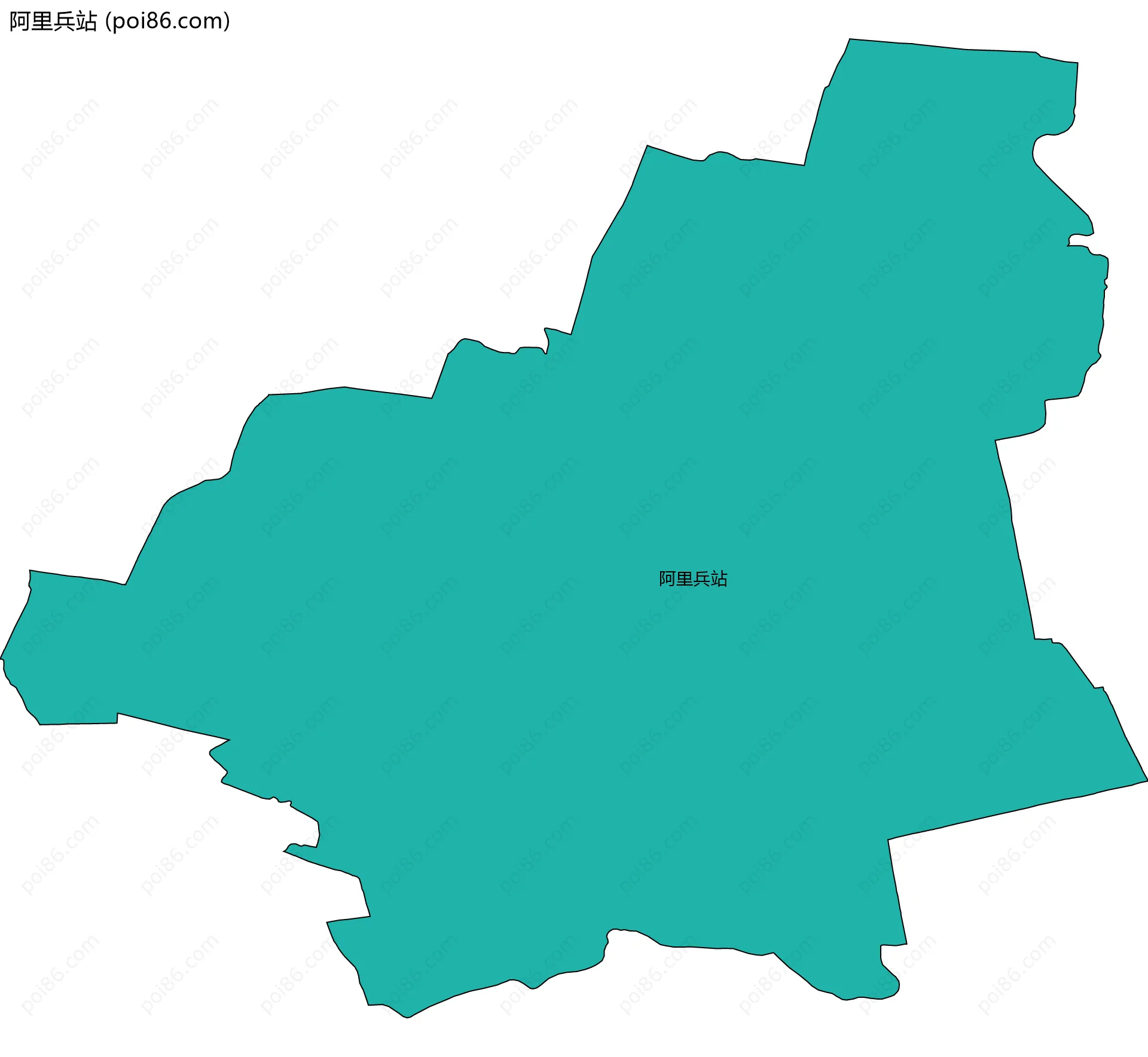 阿里兵站边界地图