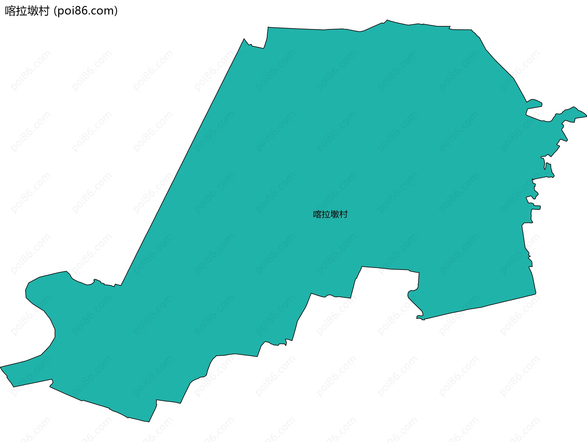 喀拉墩村边界地图