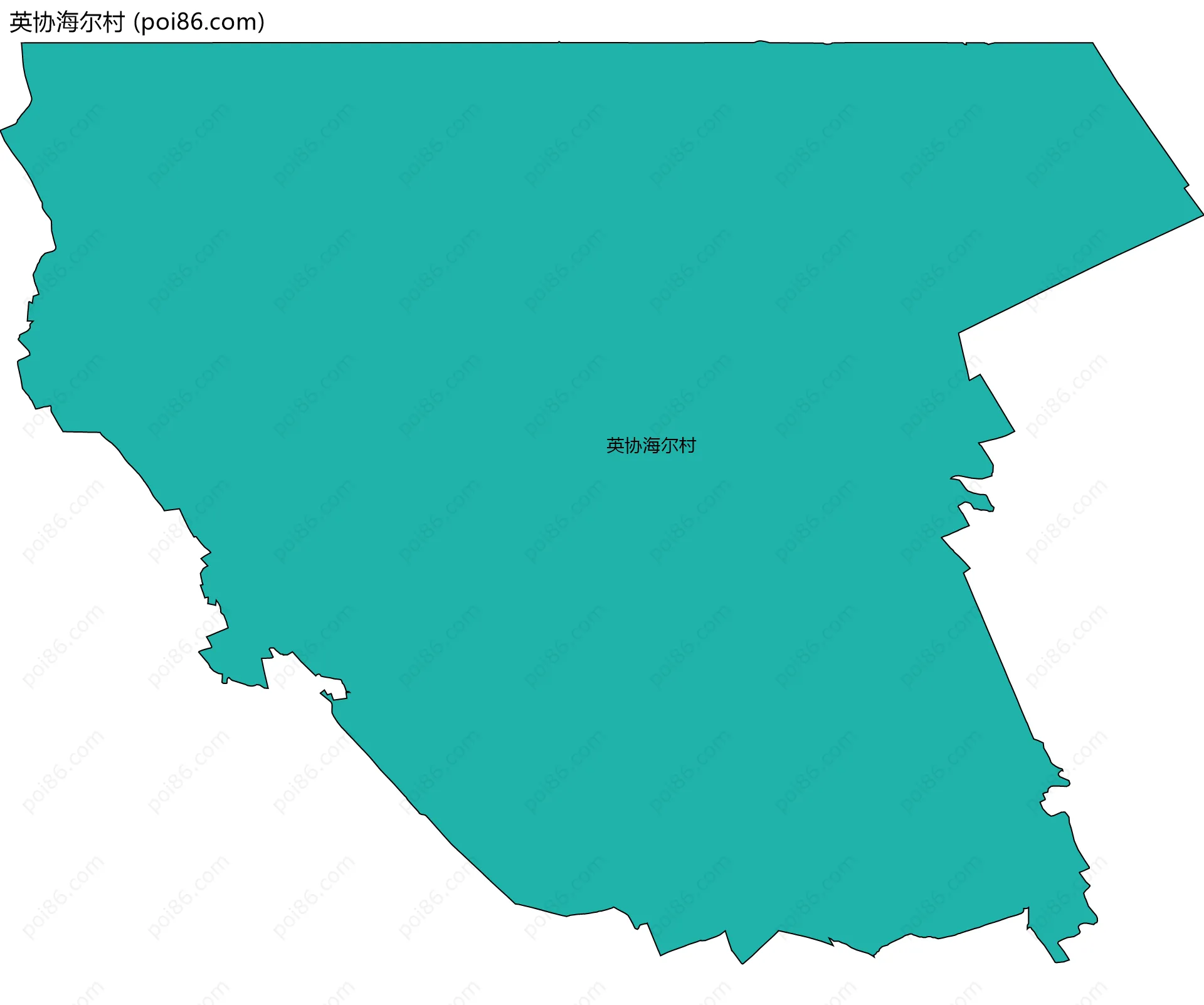英协海尔村边界地图