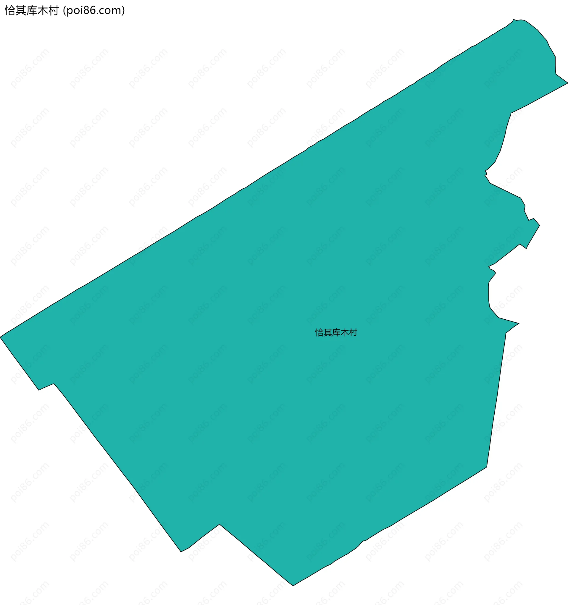 恰其库木村边界地图