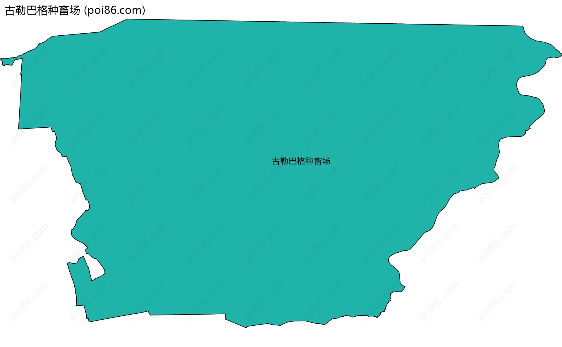 古勒巴格种畜场边界地图