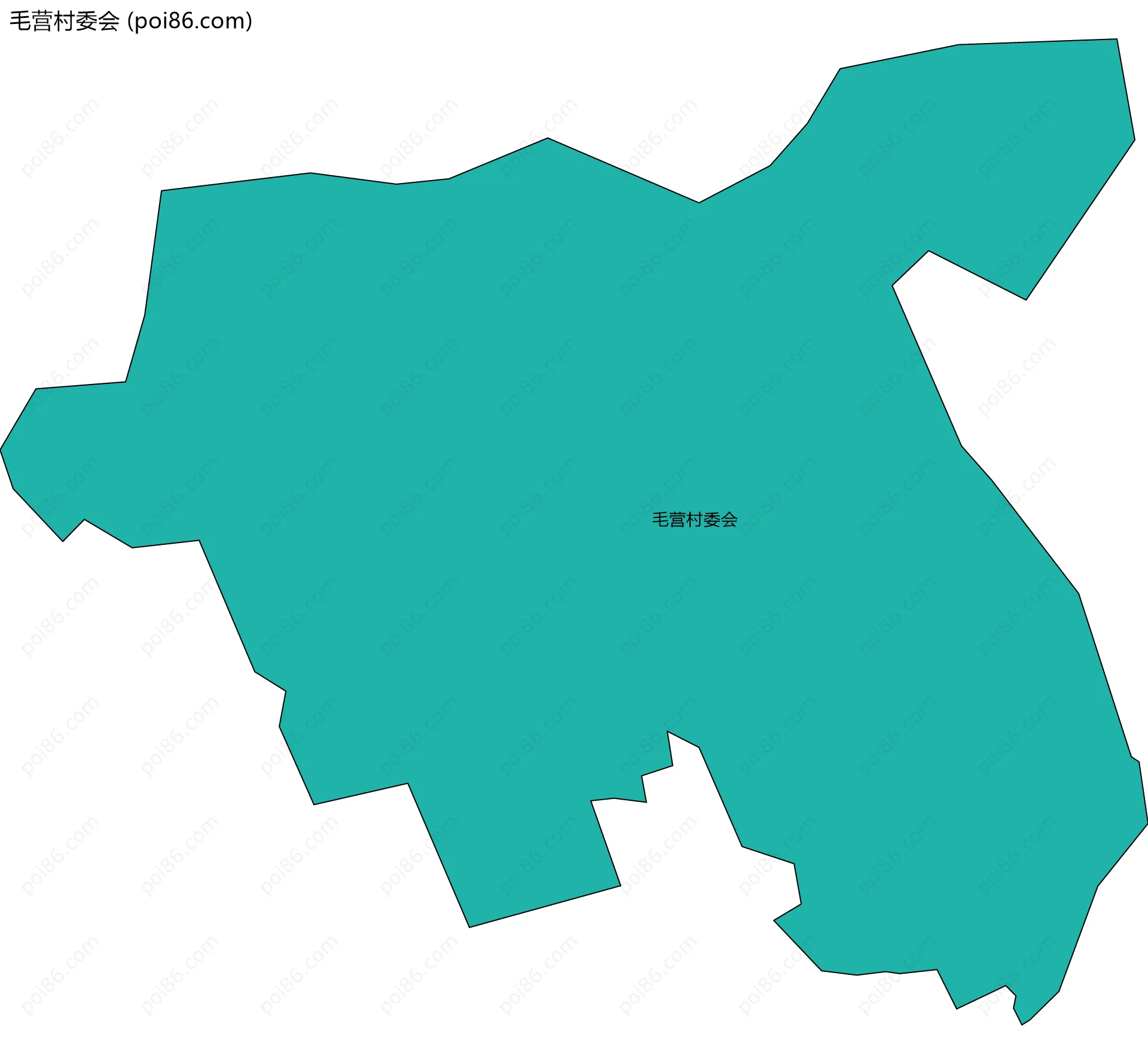 毛营村委会边界地图