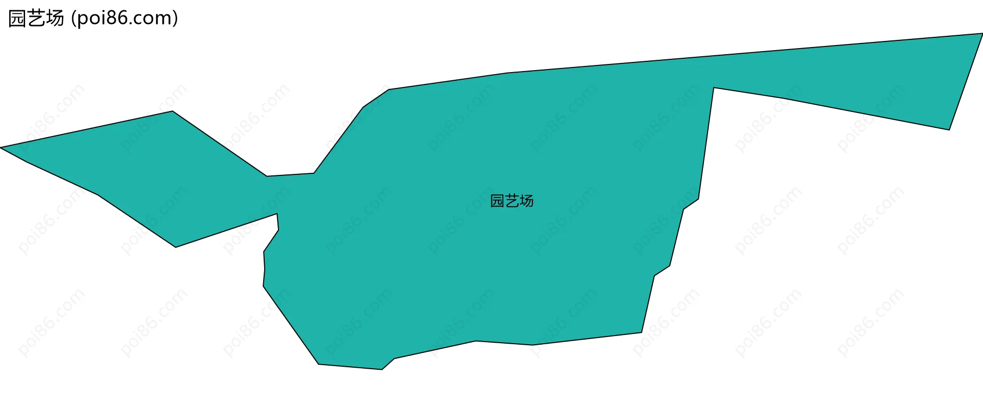 园艺场边界地图
