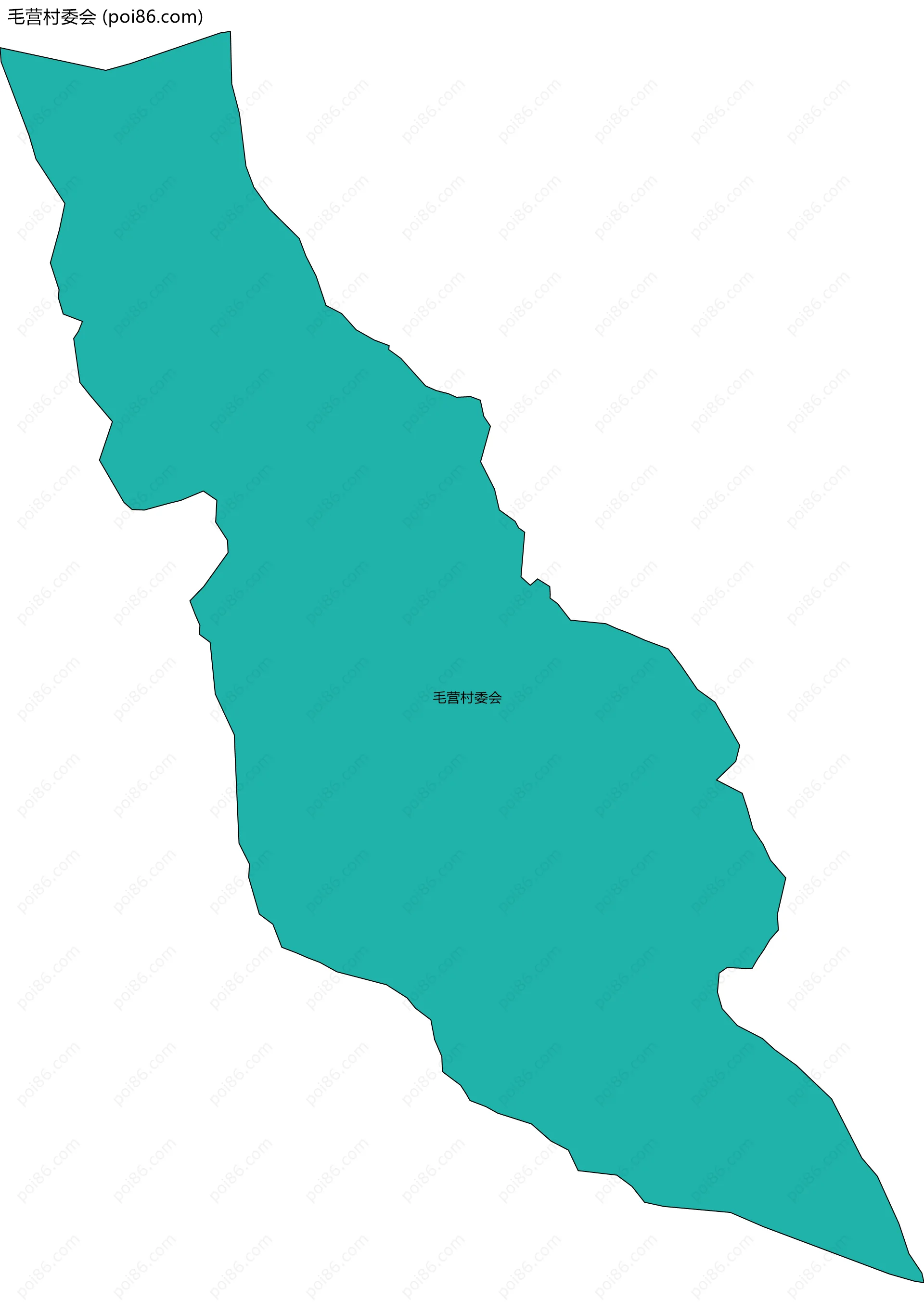 毛营村委会边界地图