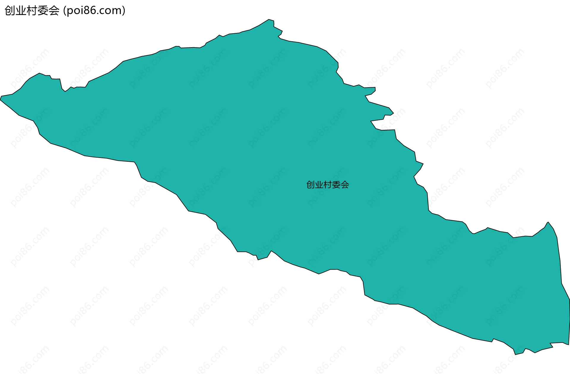 创业村委会边界地图