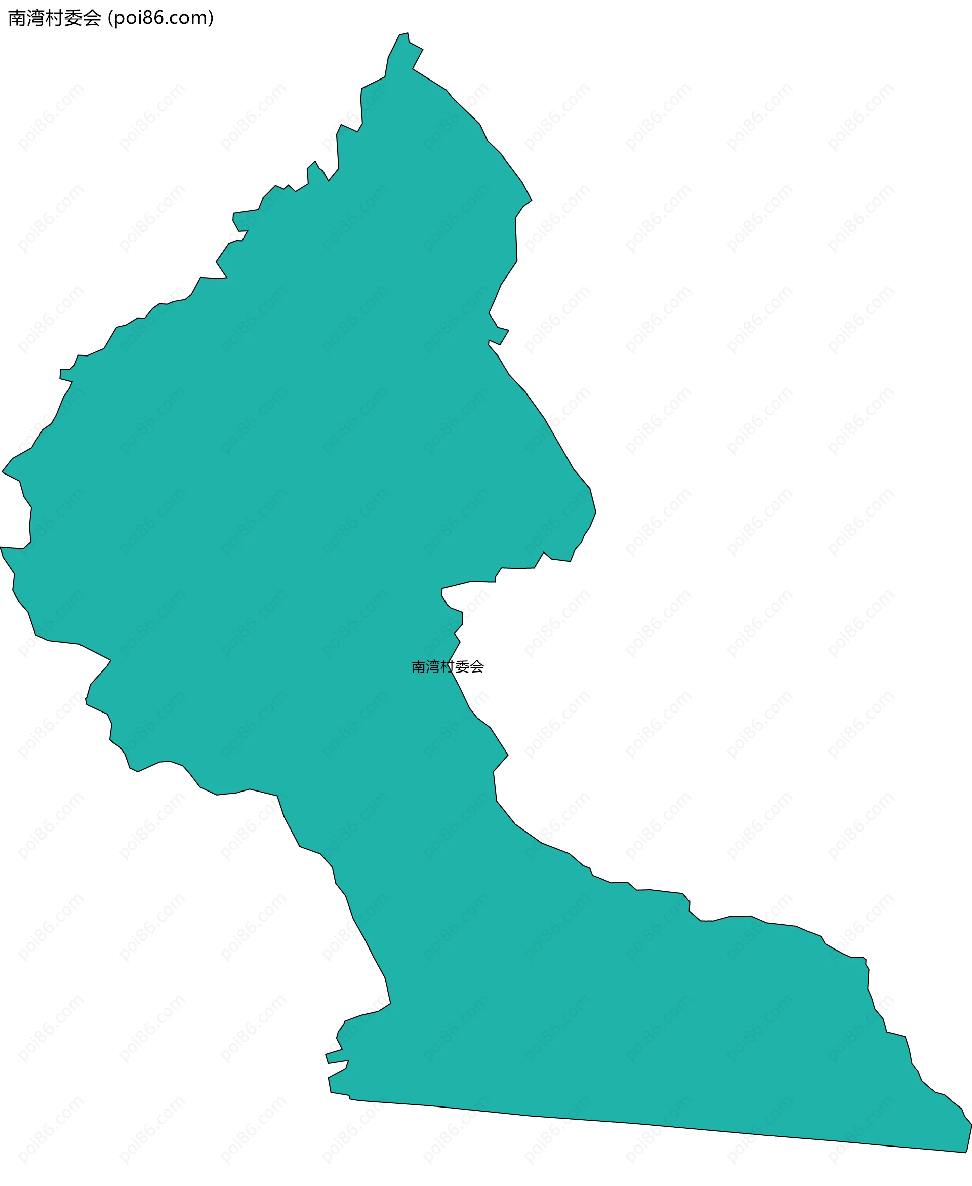 南湾村委会边界地图