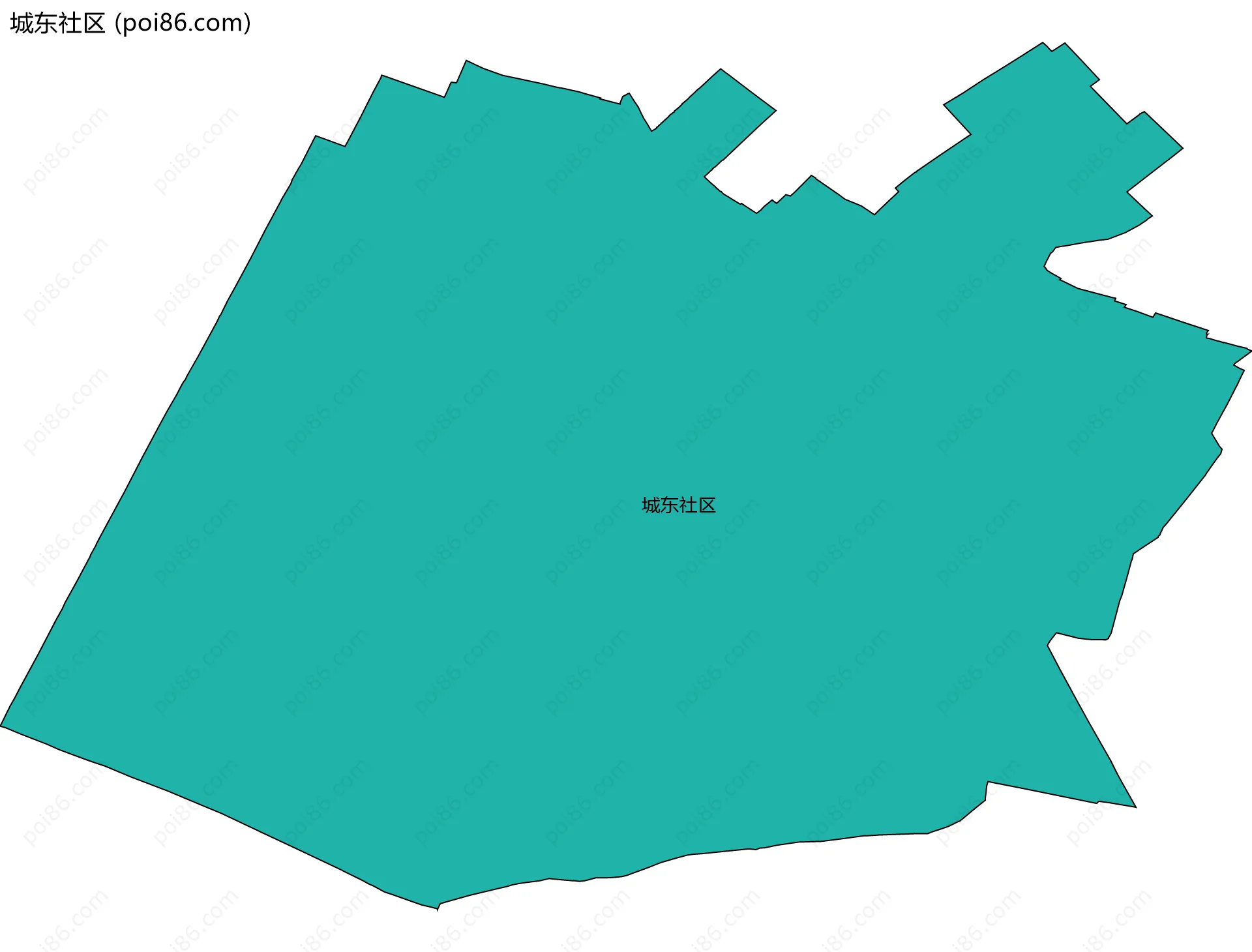 城东社区边界地图