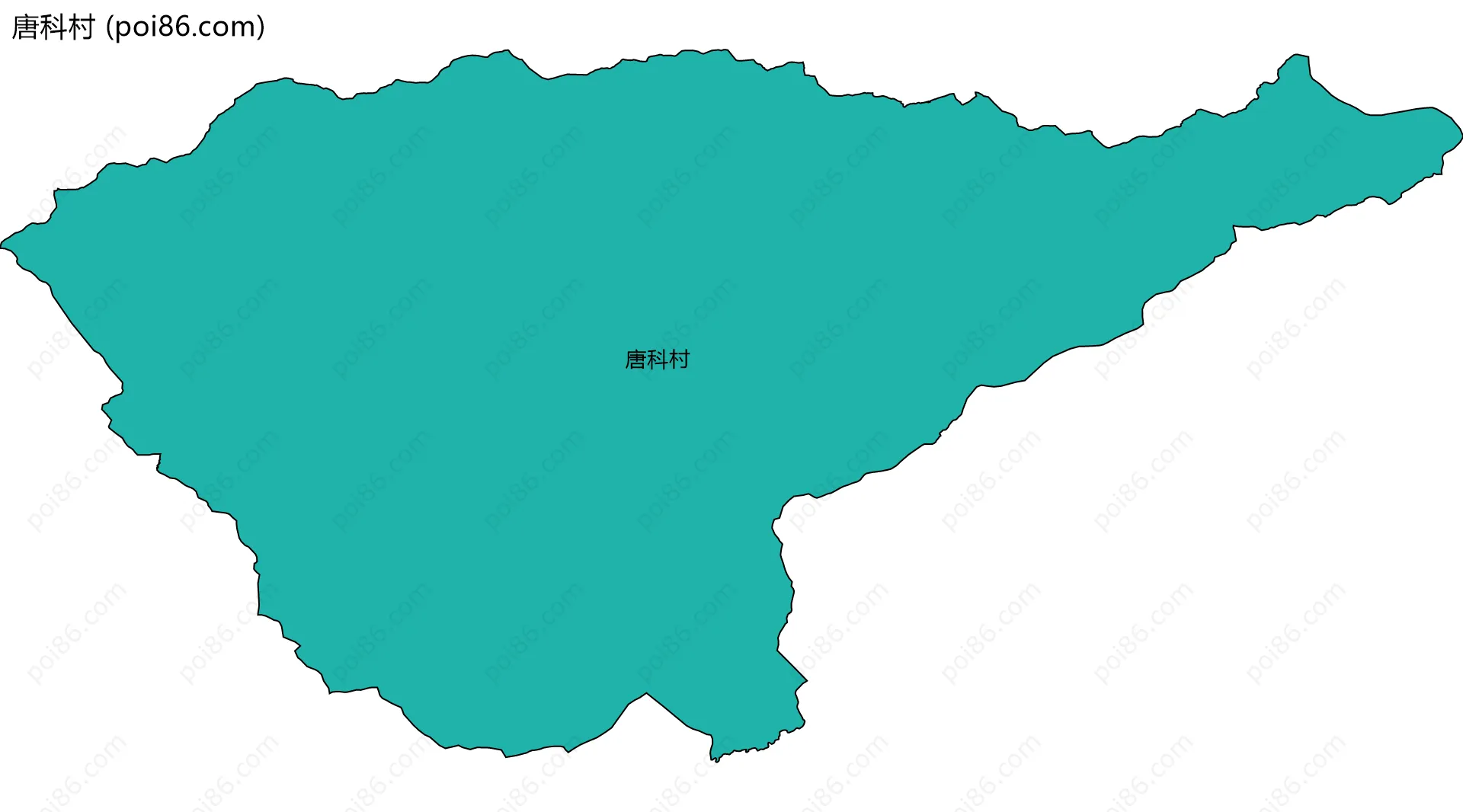 唐科村边界地图