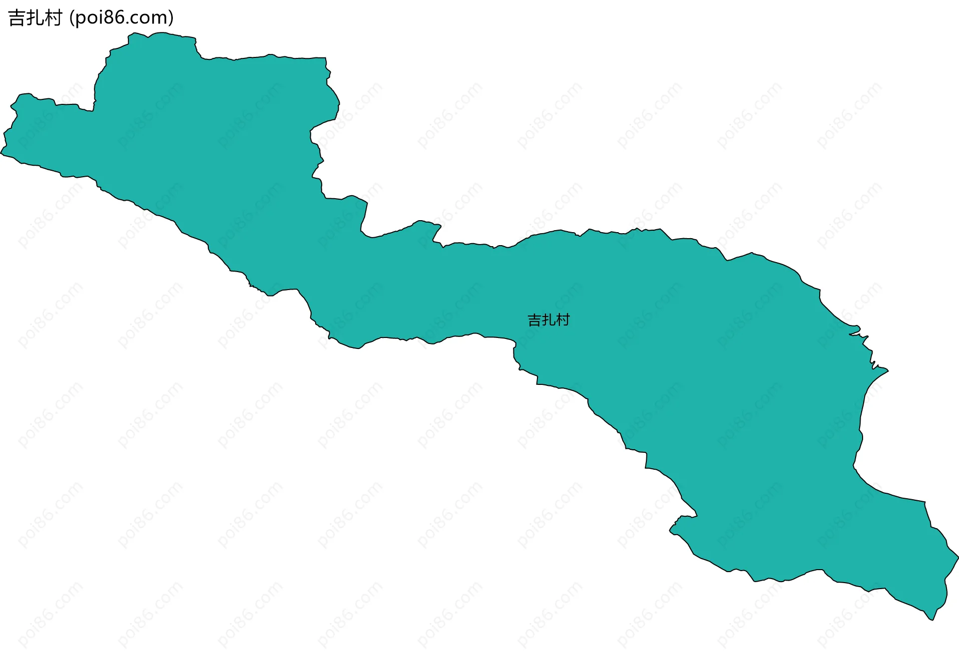 吉扎村边界地图