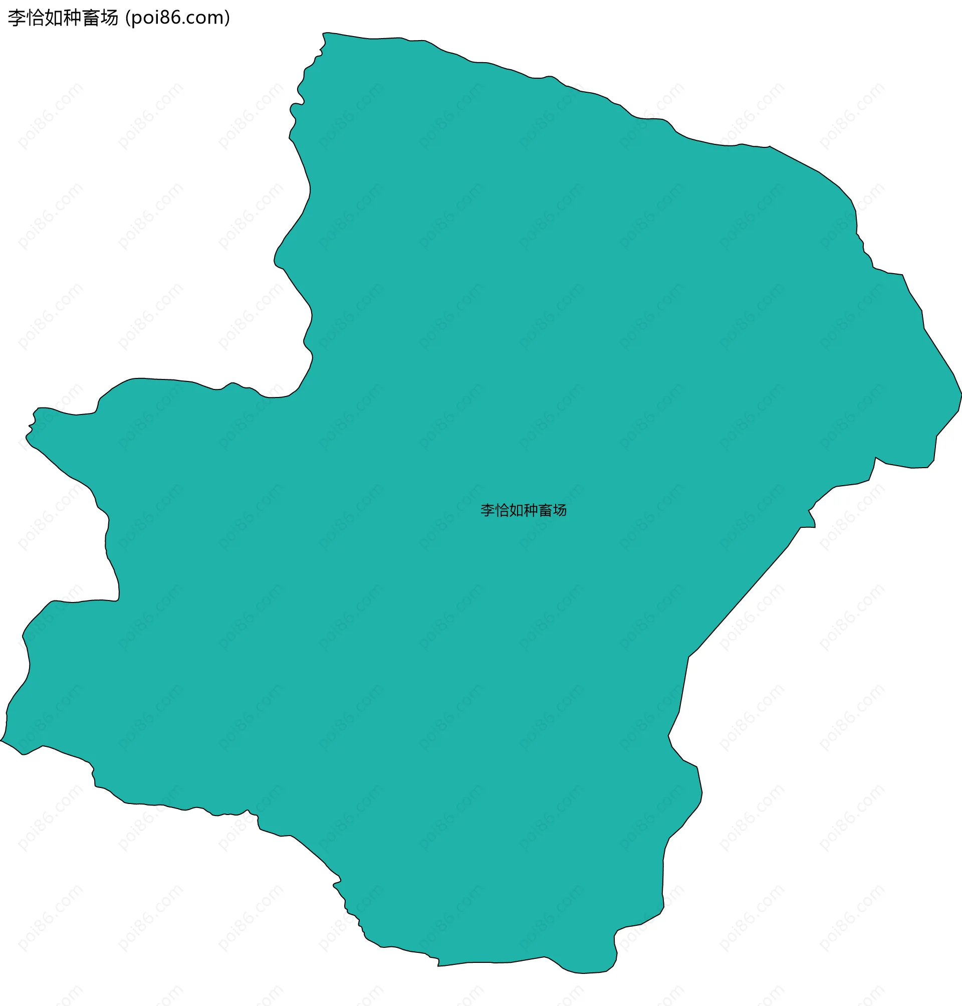 李恰如种畜场边界地图