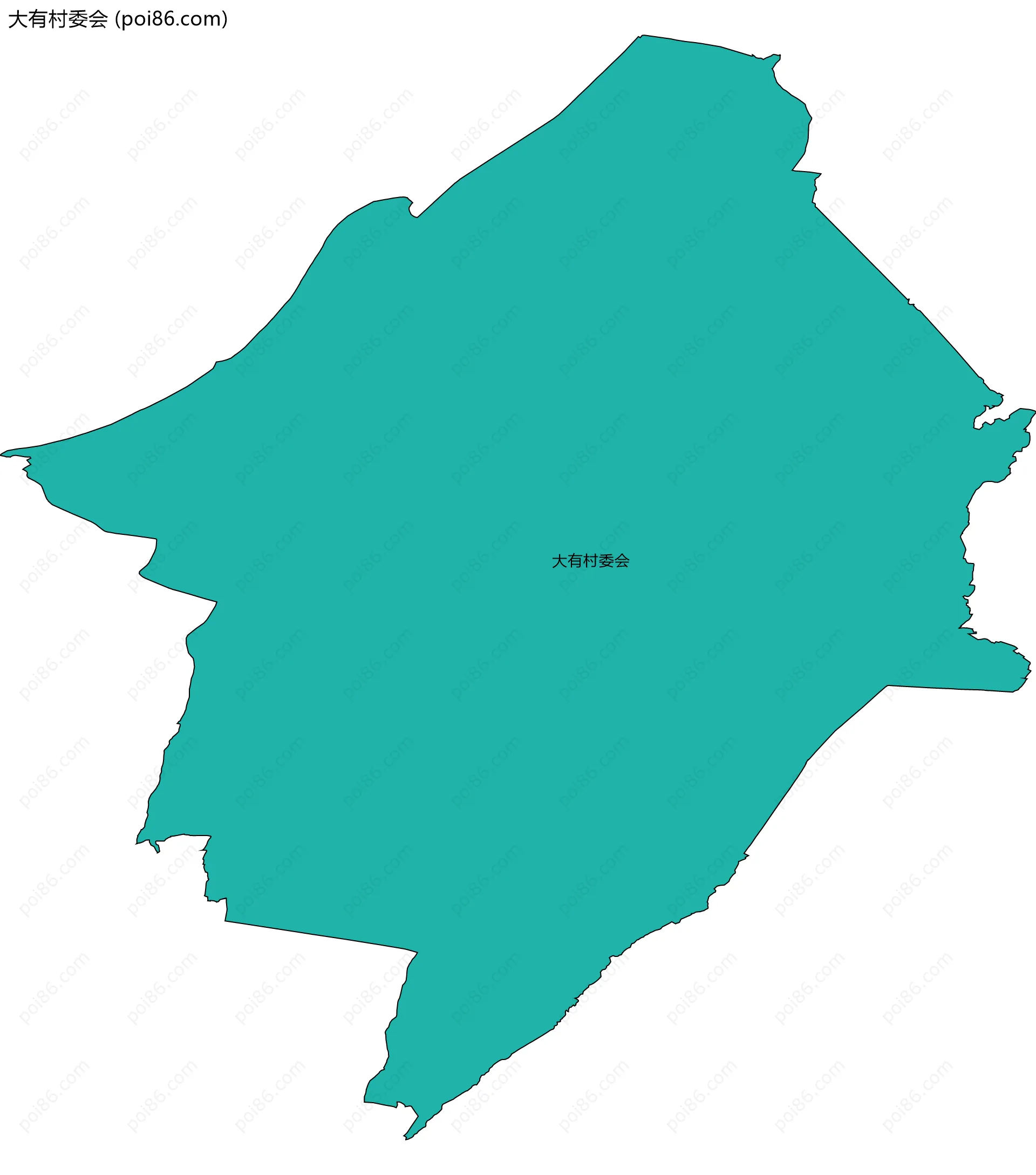 大有村委会边界地图