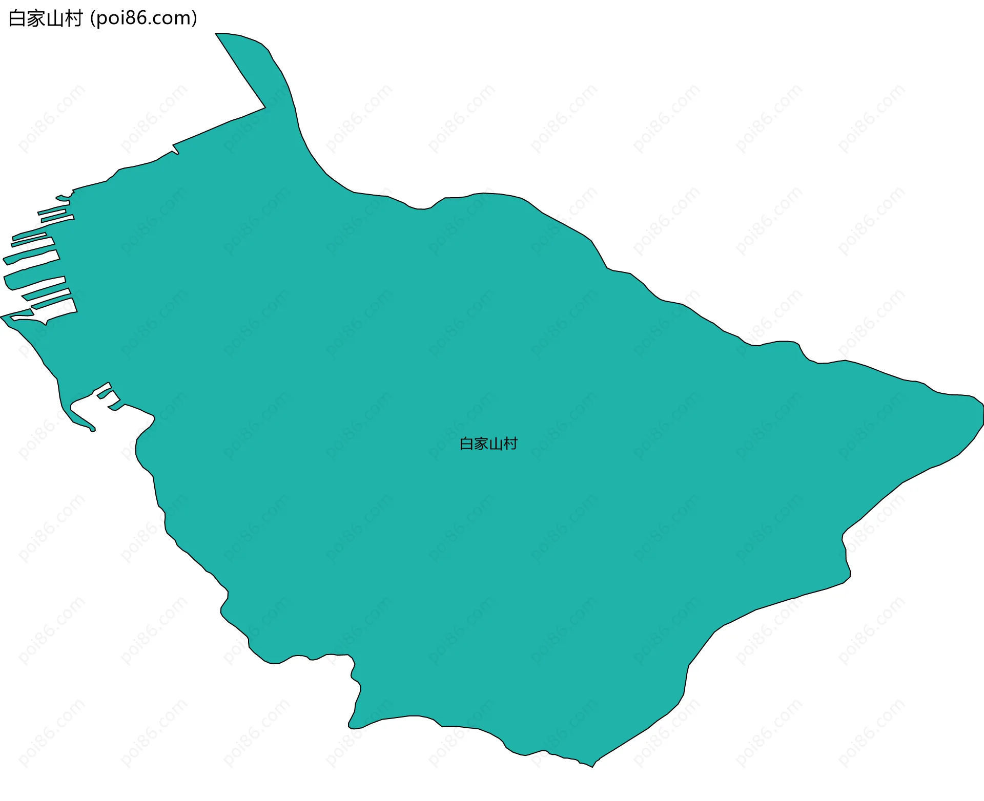 白家山村边界地图