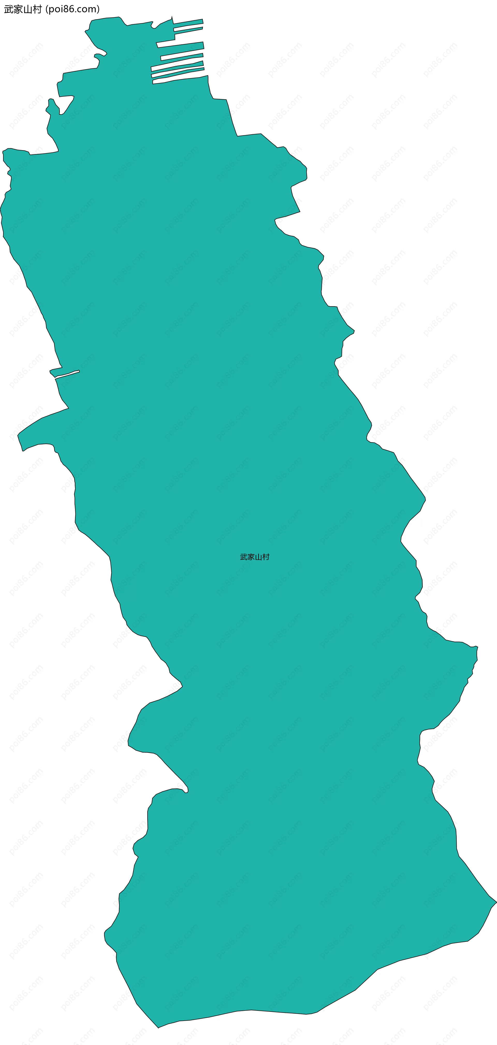 武家山村边界地图