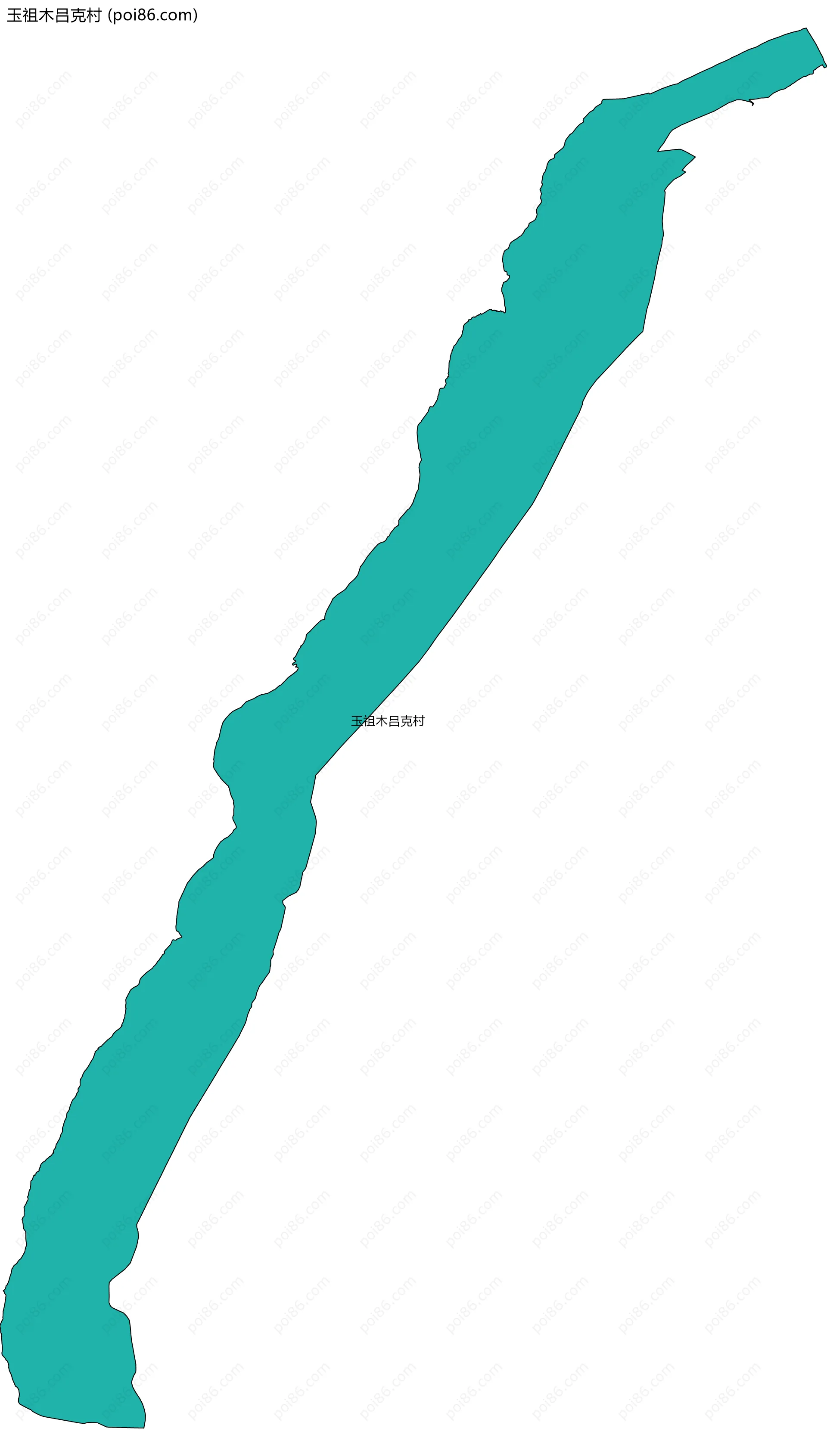 玉祖木吕克村边界地图