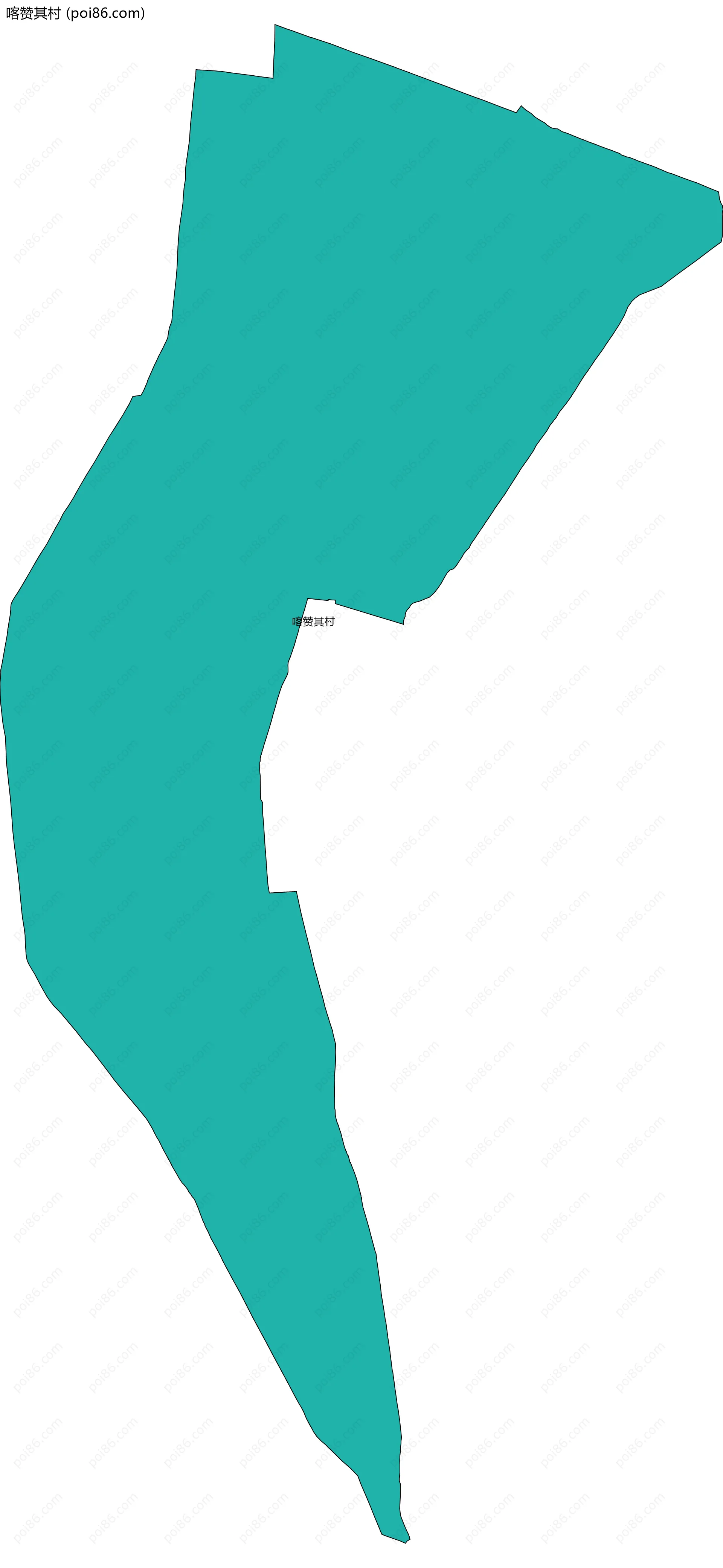 喀赞其村边界地图