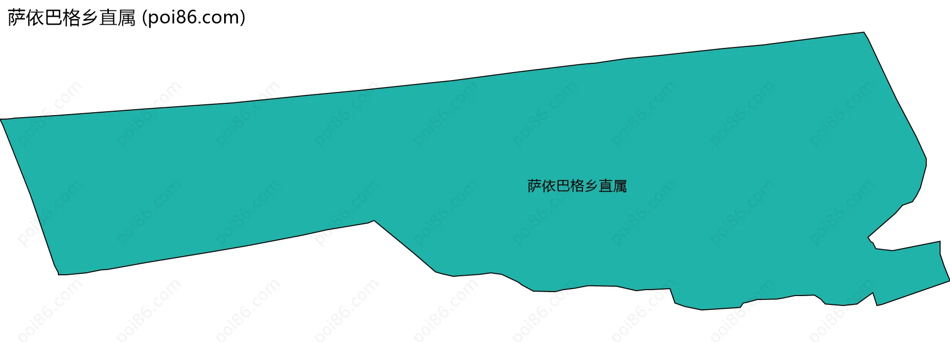 萨依巴格乡直属边界地图